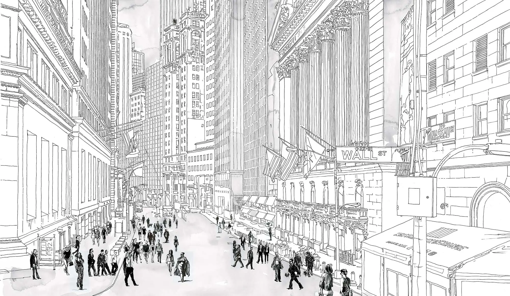 TECNOGRAFICA - Wall Street Crowded 1