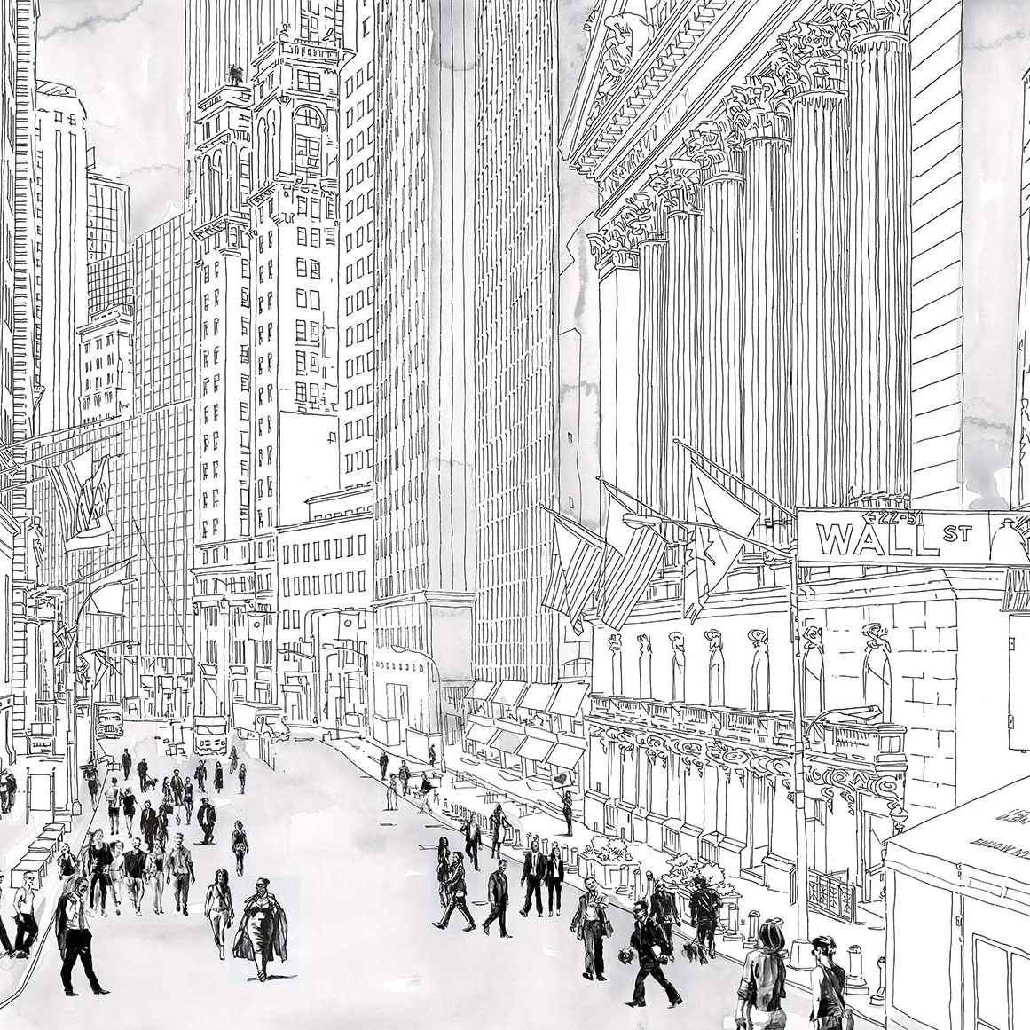 Mostra il prodotto Wall Street Crowded 1 del produttore TECNOGRAFICA
