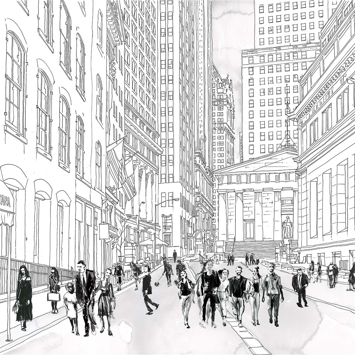 Wall Street Crowded 2