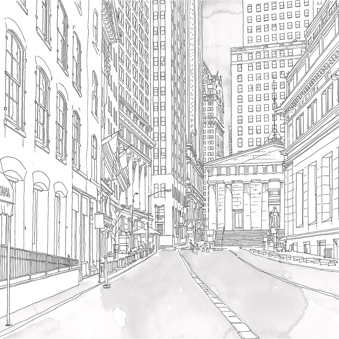Wall Street Deserted 2