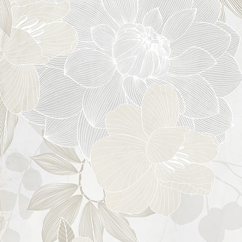 Afficher le produit Elegant White Fleurs 1 du fabricant TECNOGRAFICA