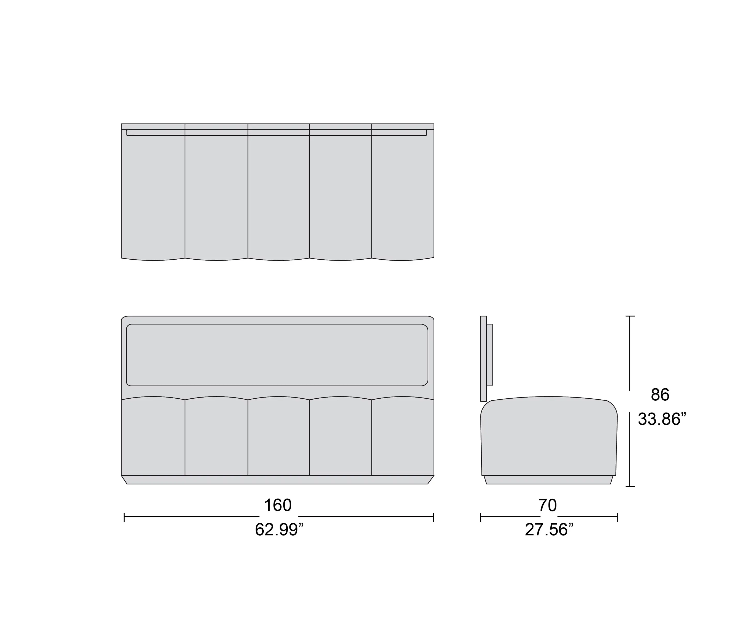 Tecni Nova - 1725 modular bench
