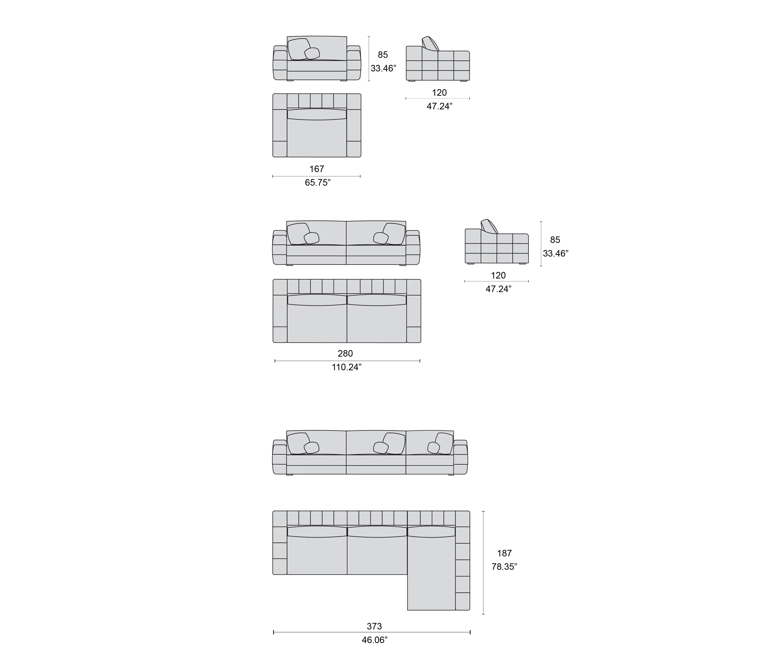 Tecni Nova - 1731 sofas