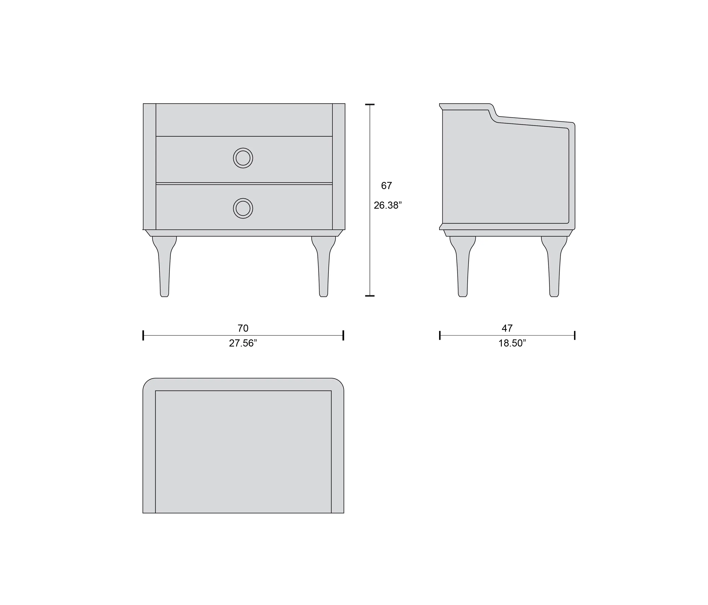 Tecni Nova - 4215/22 bedside tables