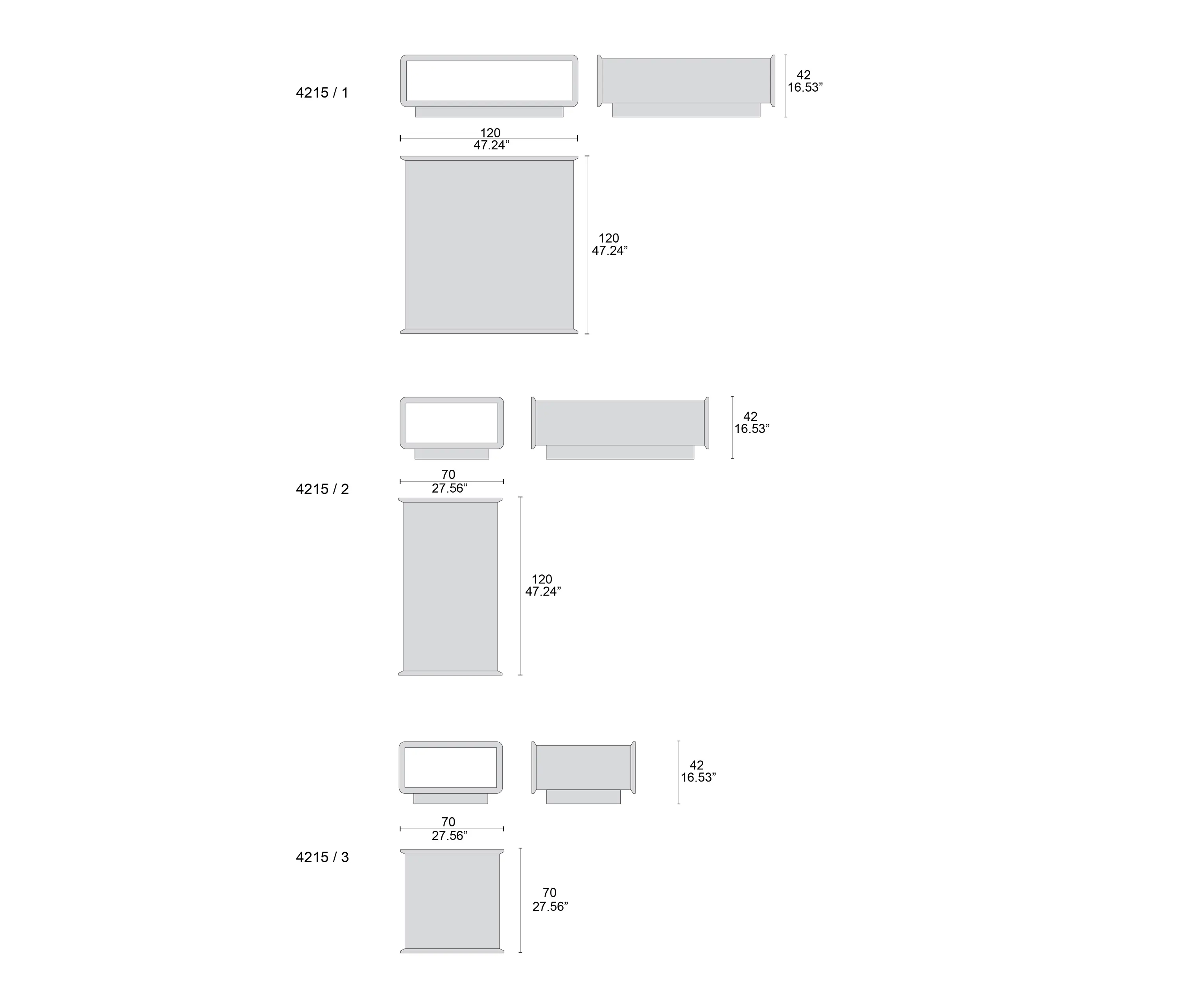 Tecni Nova - 4215/3 coffee tables