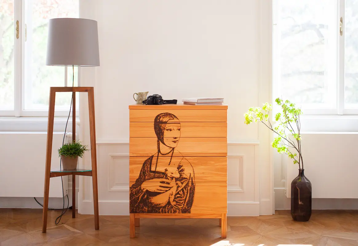 Sixay Furniture - SOLID chest of drawers