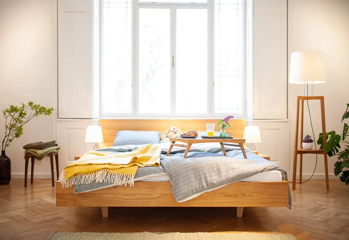 Sixay Furniture - ANNA wood bed