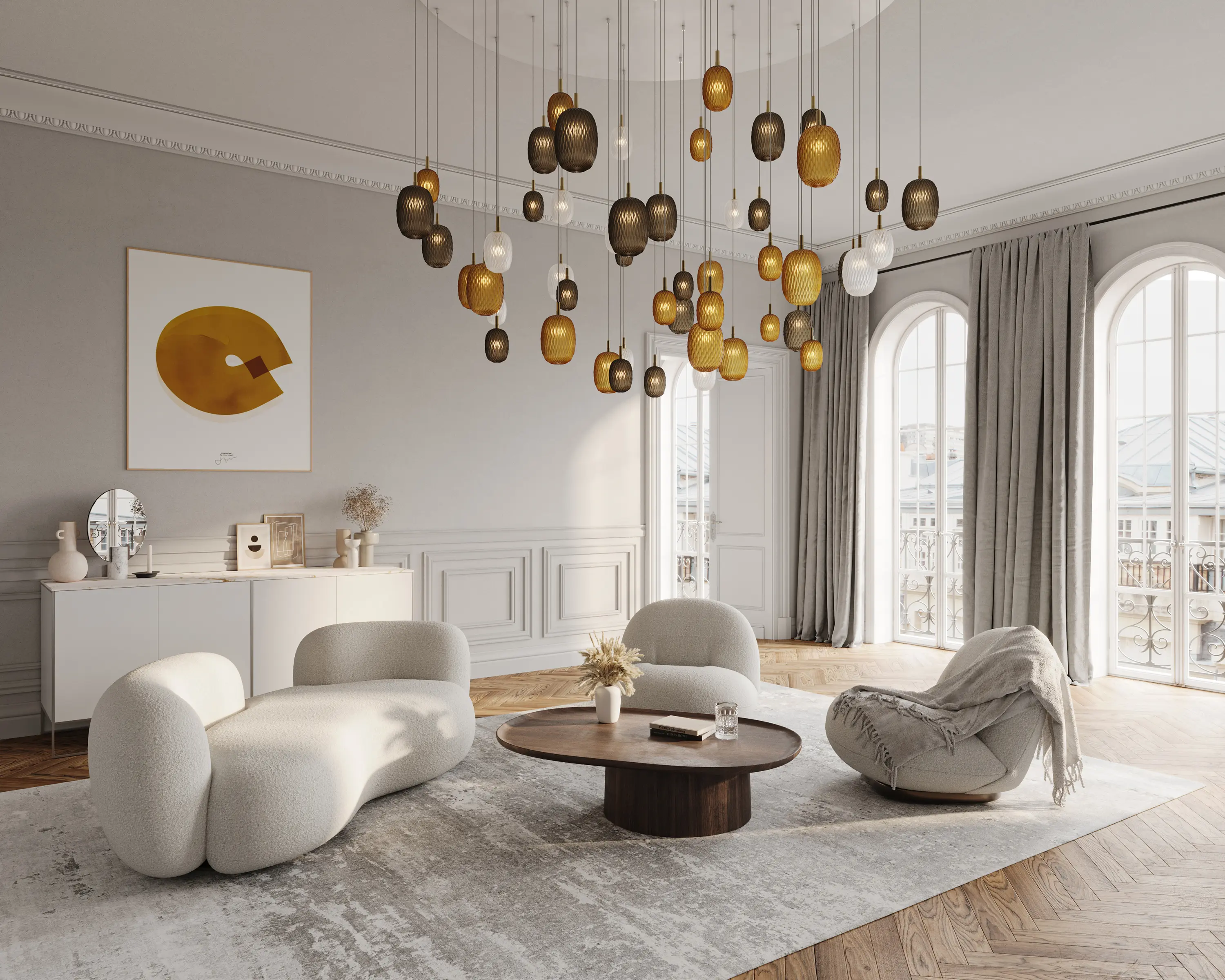 Bomma - Metamorphosis chandelier 3 pcs