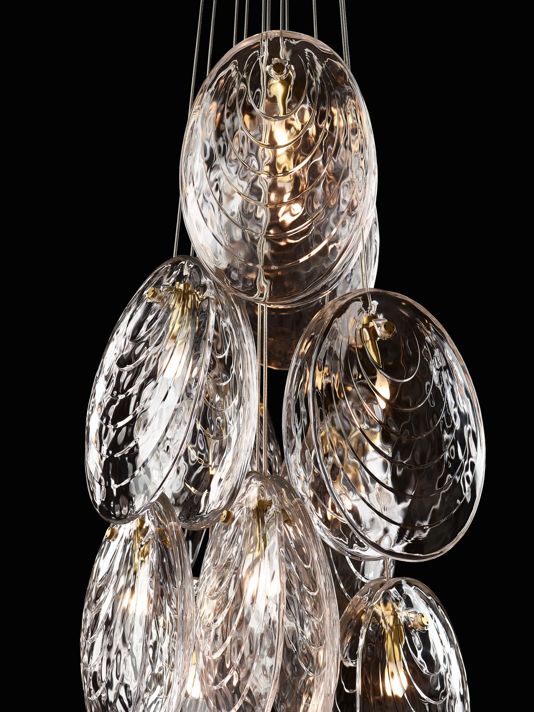 Bomma - MUSSELS chandelier of 9 pcs
