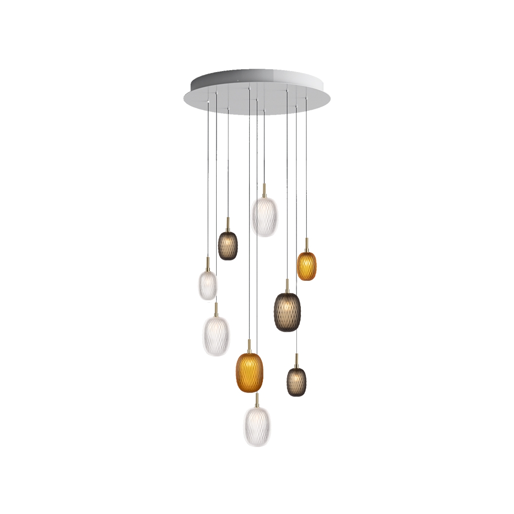 Mostra il prodotto Metamorphosis chandelier 9 pcs del produttore Bomma