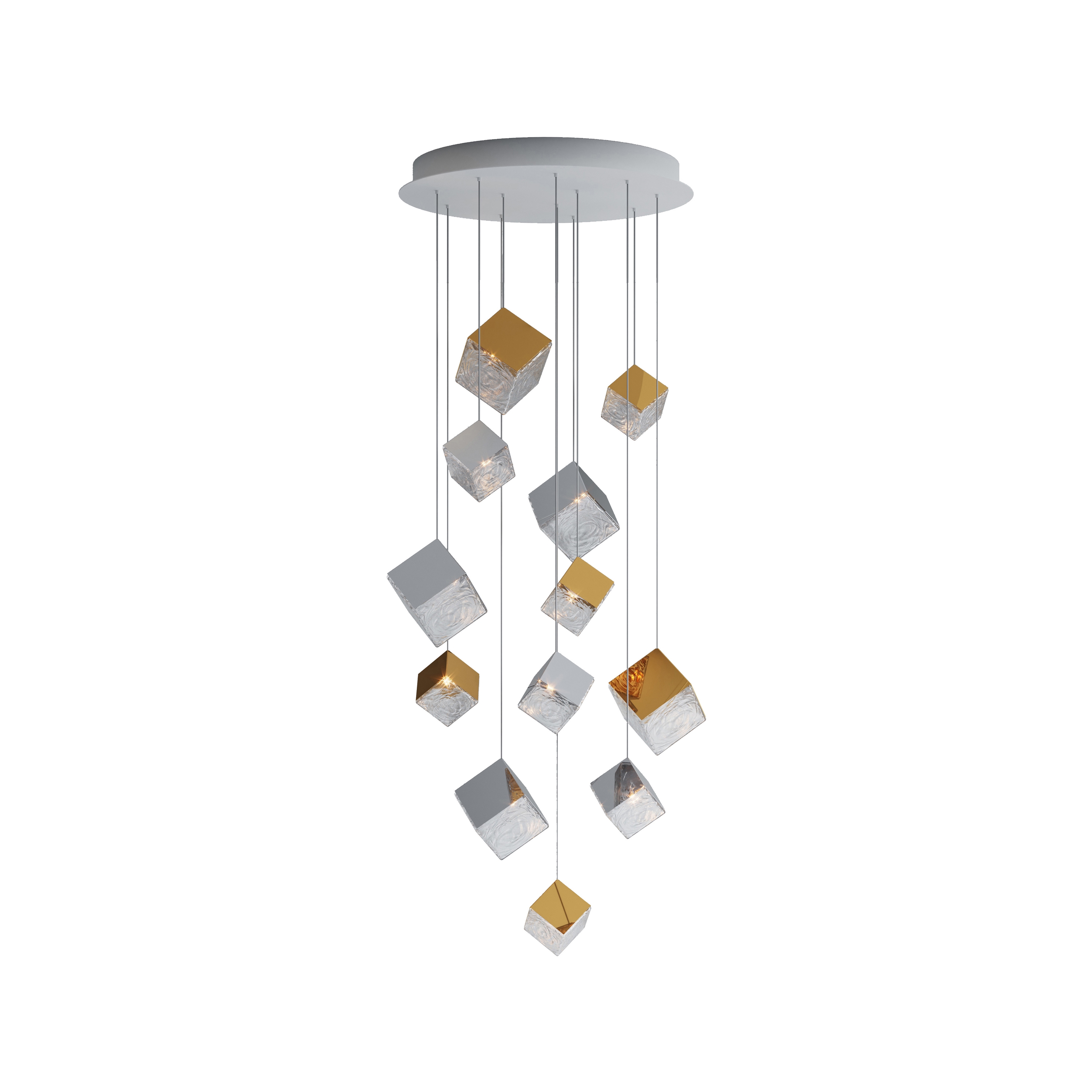 Mostra il prodotto PYRITE chandelier 12 pcs del produttore Bomma