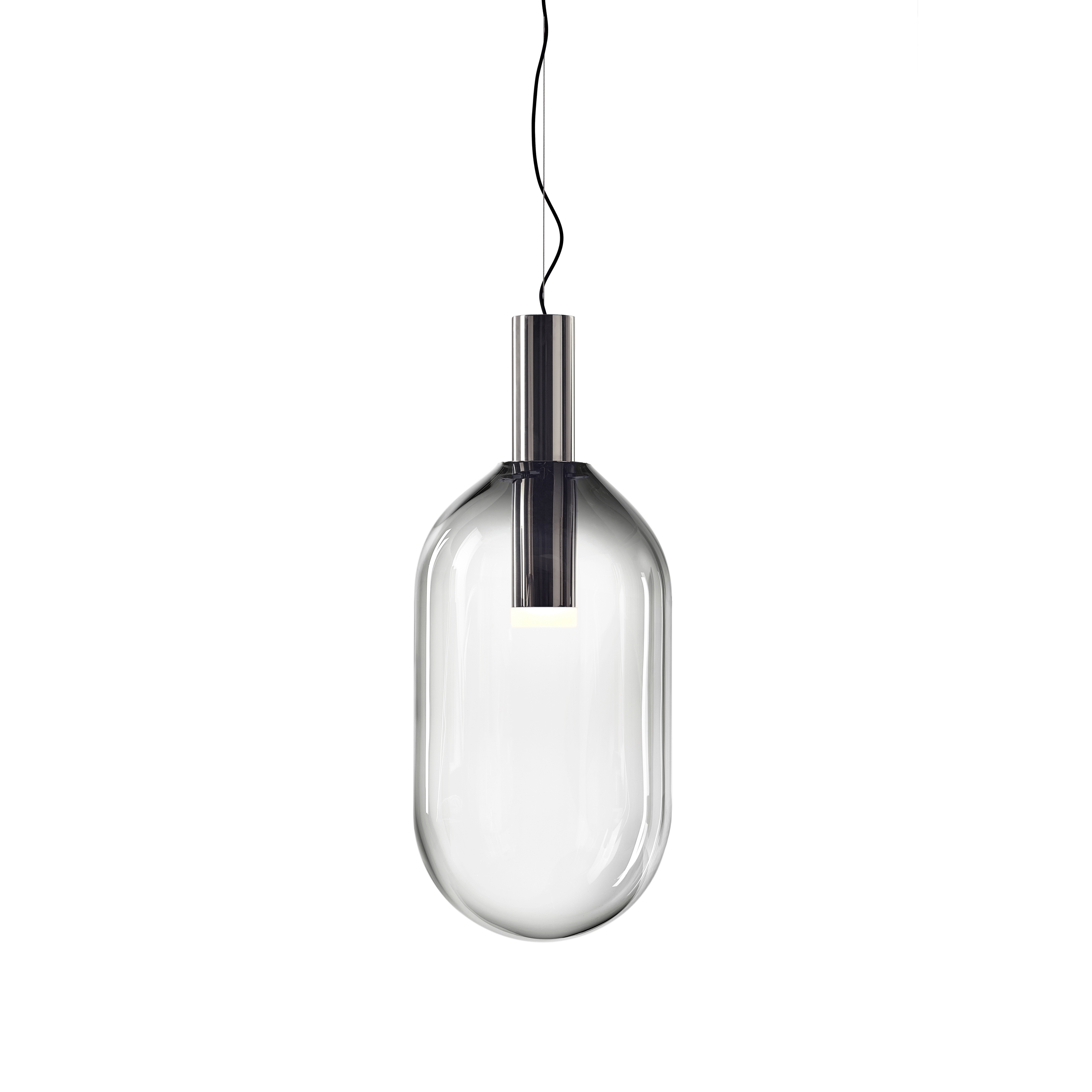 PHENOMENA pendant capsule smoke silver