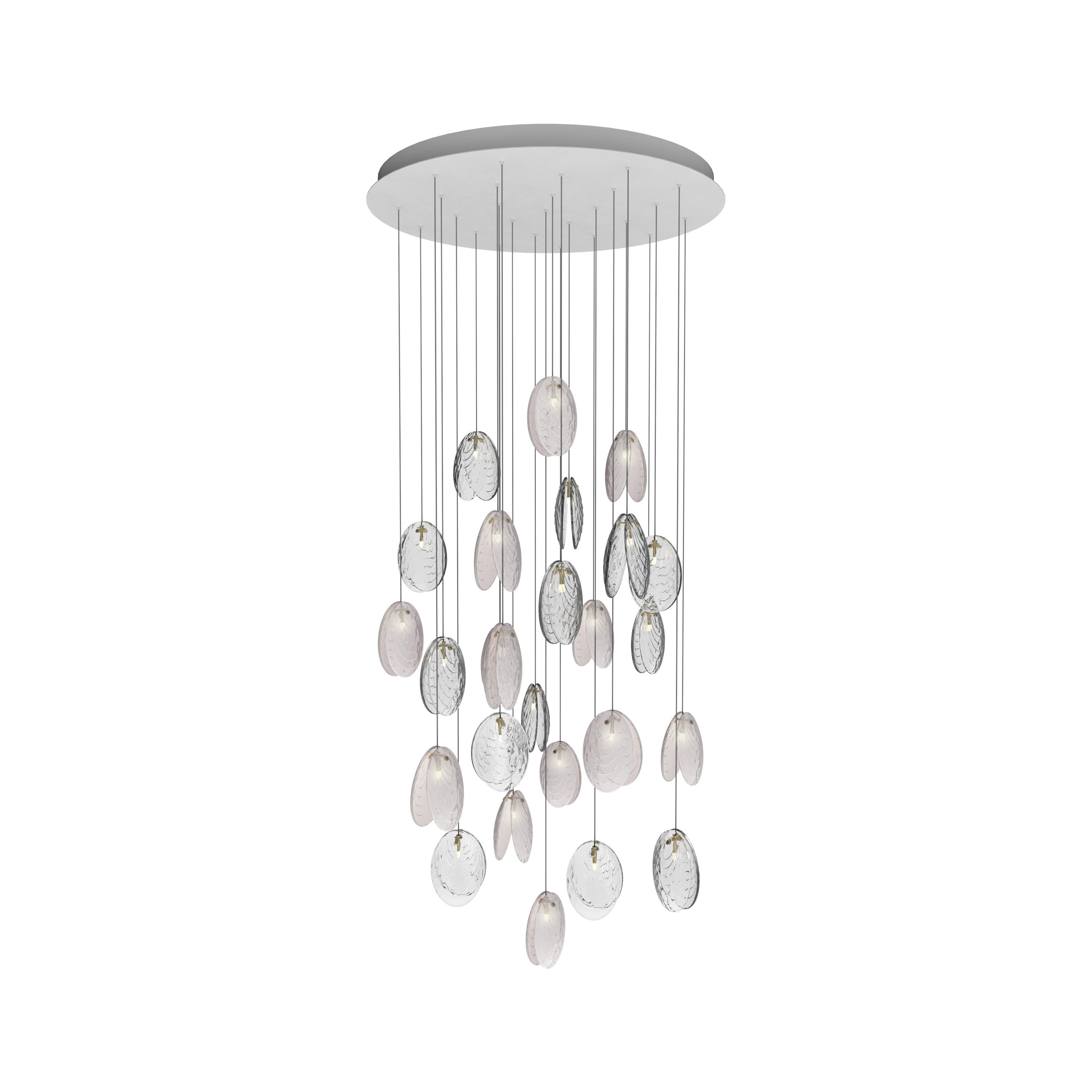 Mostra il prodotto MUSSELS chandelier of 26 pcs round del produttore Bomma