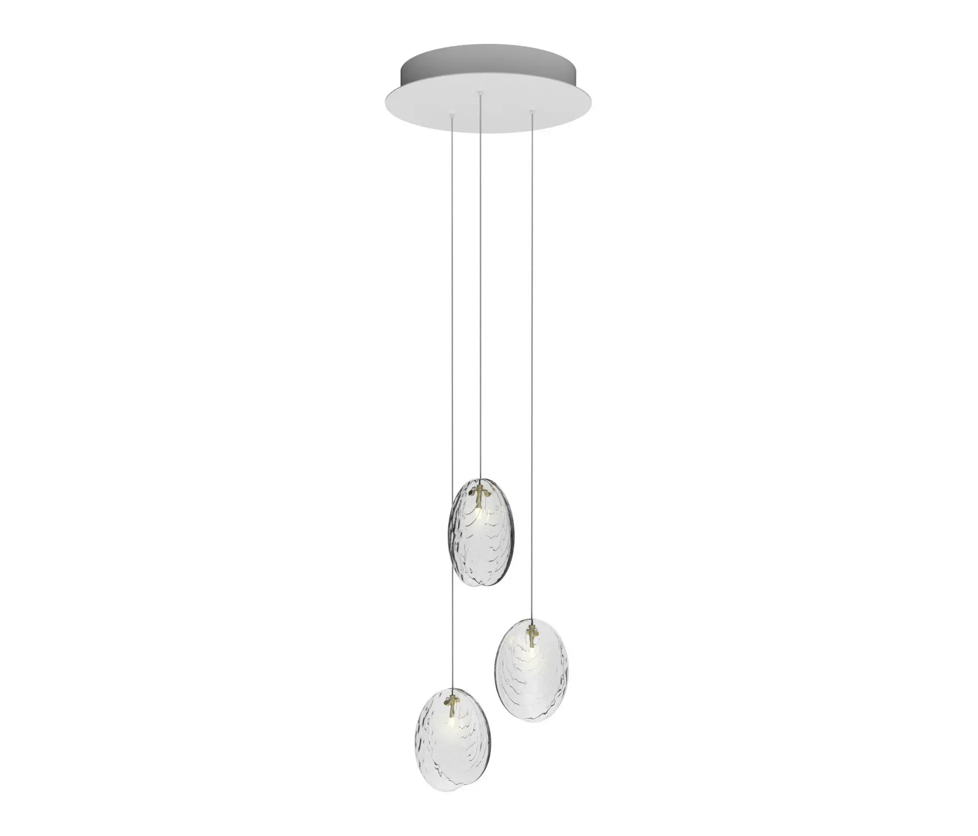 Bomma - MUSSELS chandelier of 3 pcs