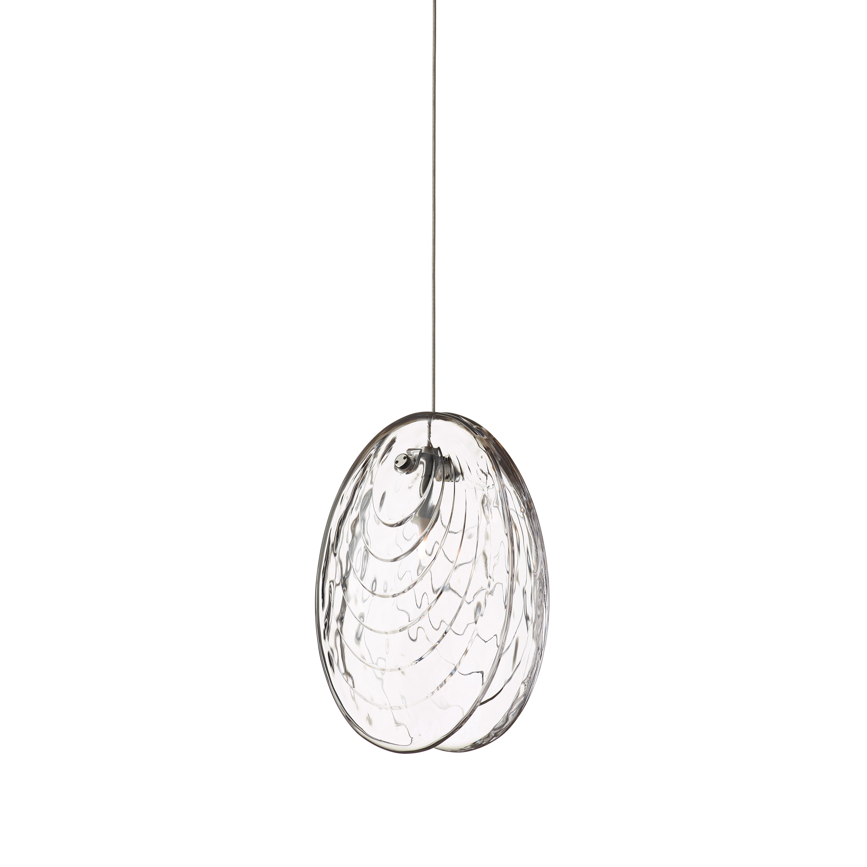 MUSSELS single pendant clear anthracite
