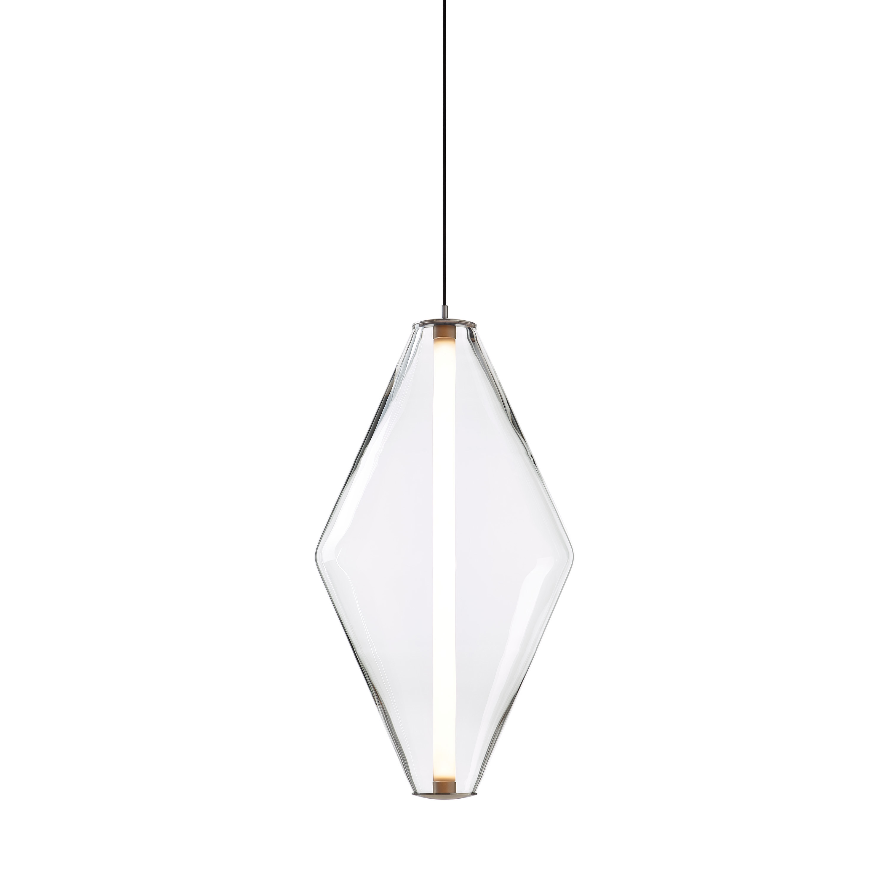 Mostra il prodotto BUOY pendant double cone clear/black del produttore Bomma