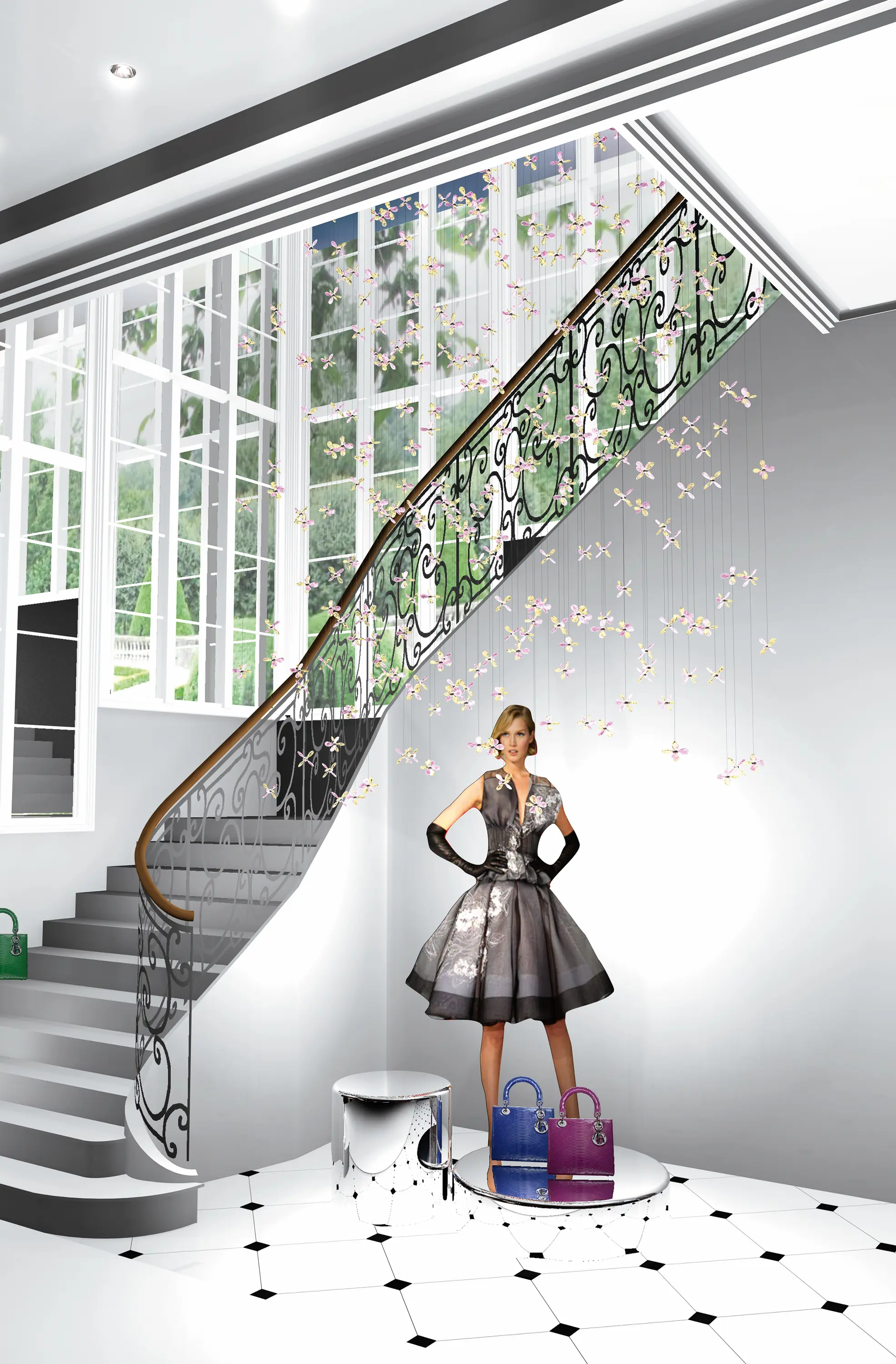 Windfall - Flower Bespoke Staircase