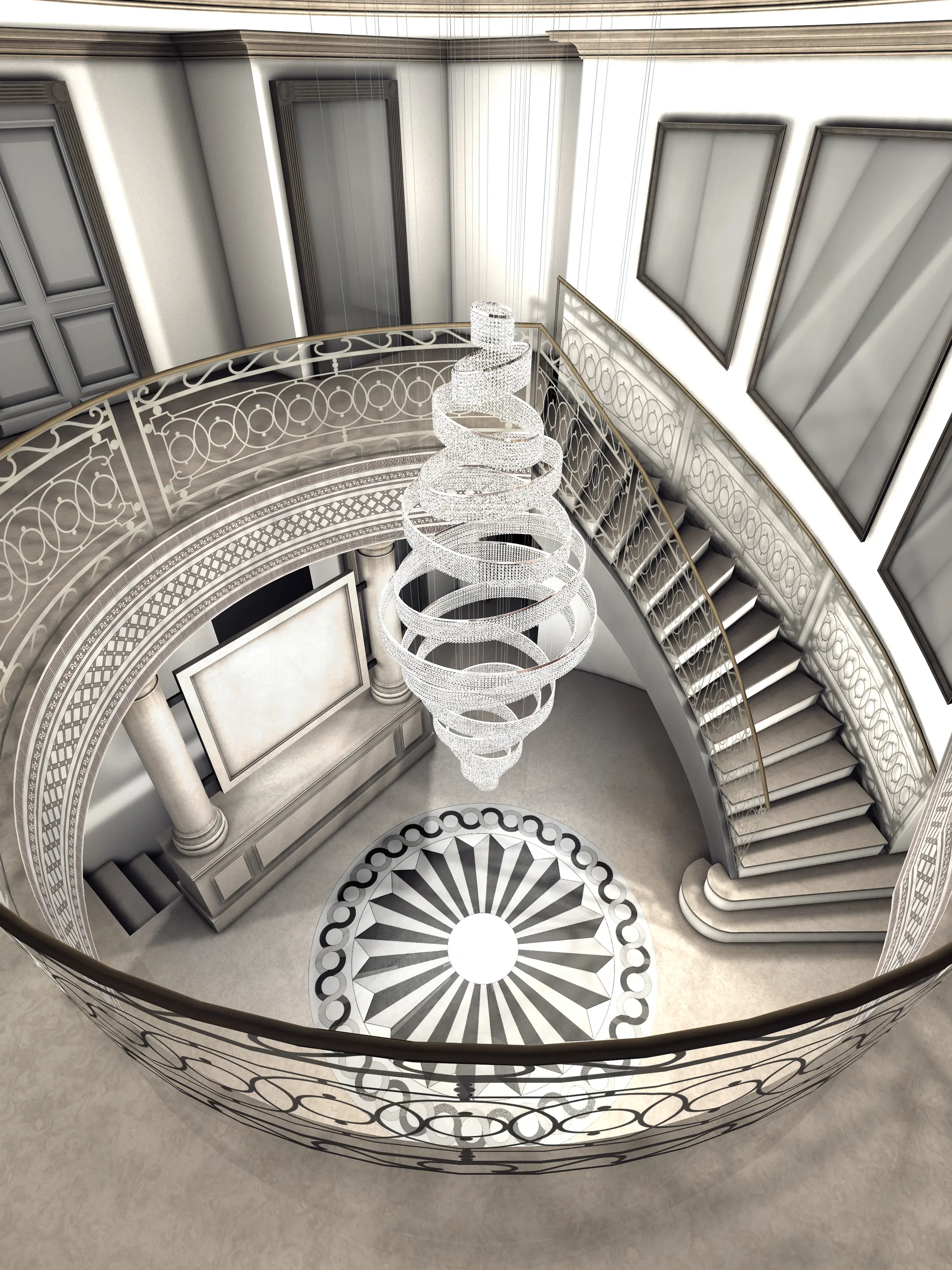 Windfall - Swirl Round Double 105x250