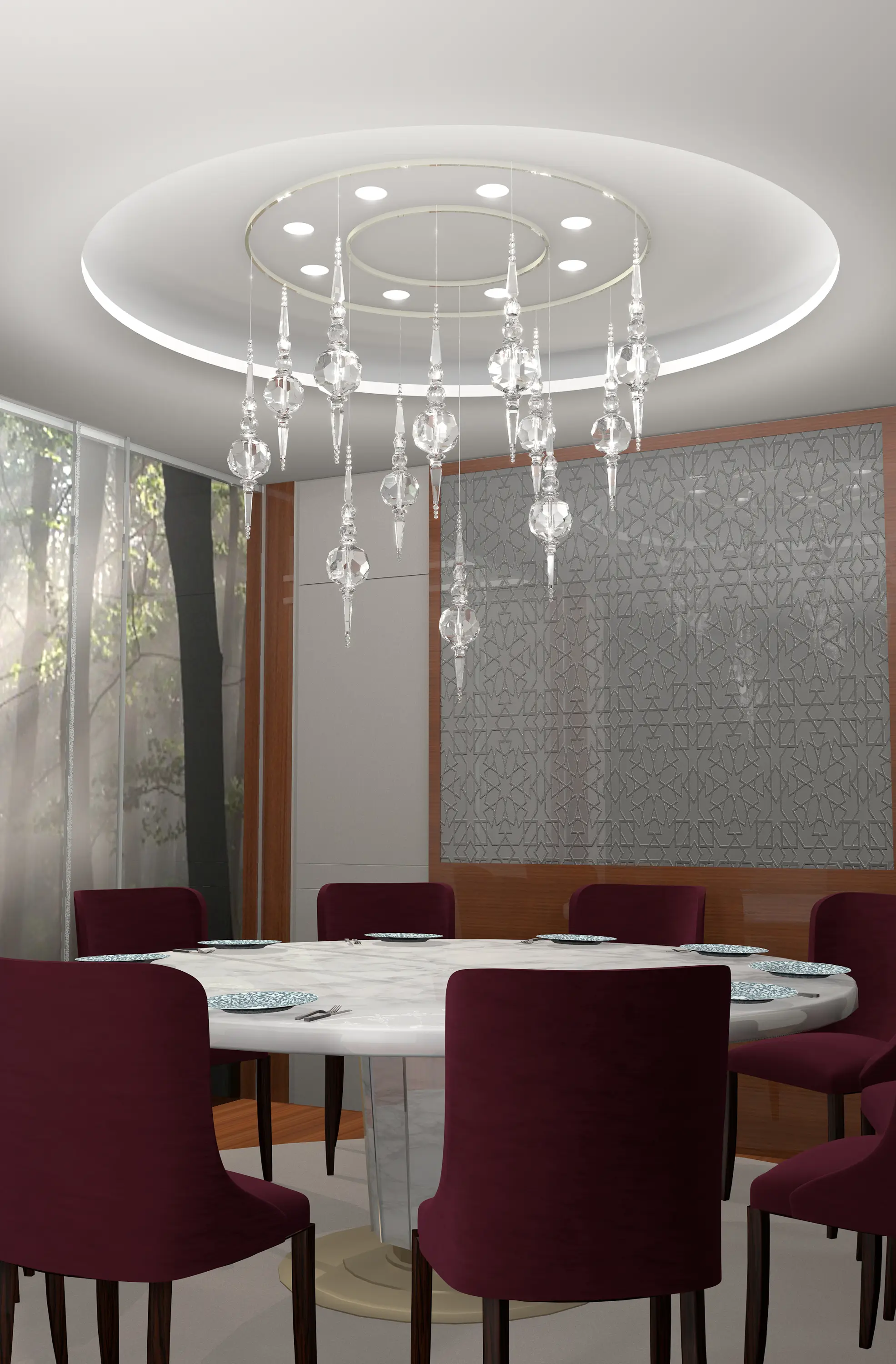 Windfall - Boule Crystal Opulent Bespoke Dining