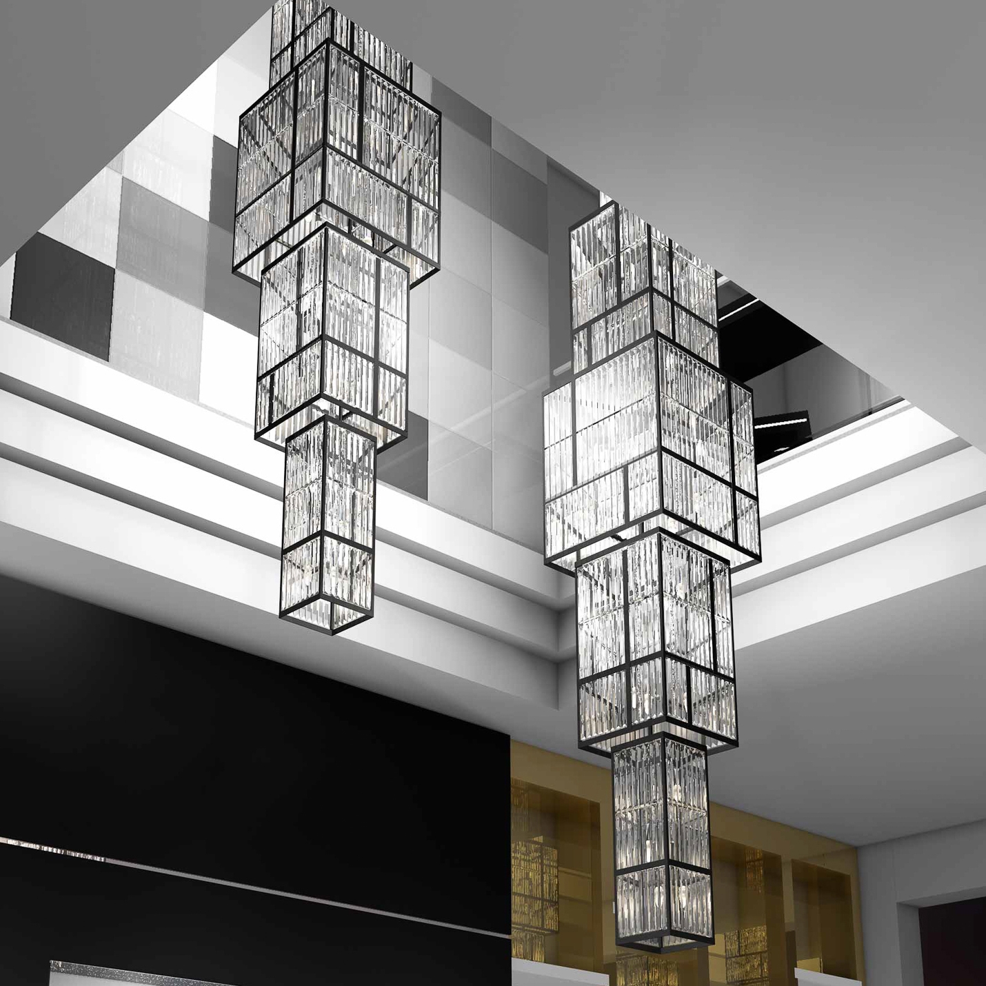 Display product Bespoke Chandelier "Montblanc" from manufacturer Windfall