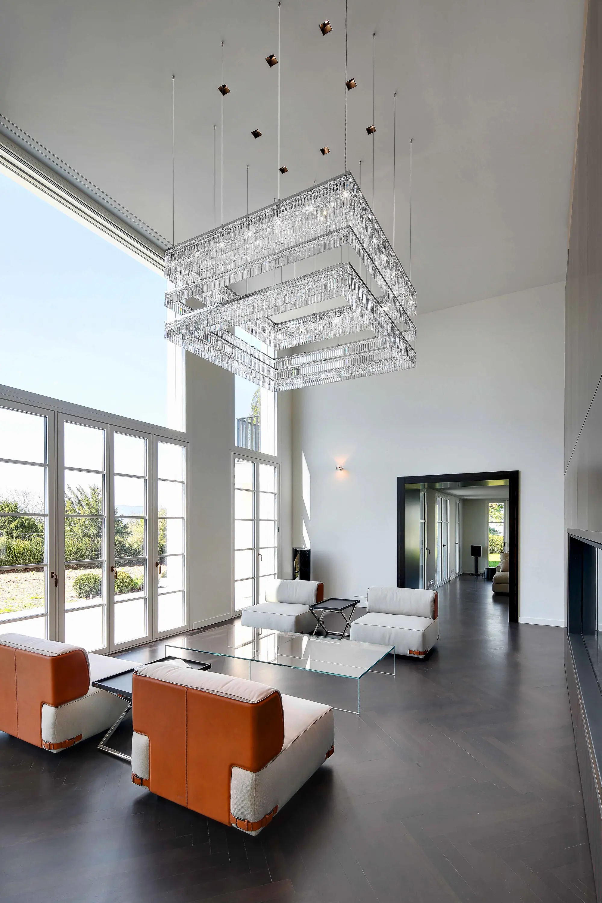 Windfall - Bespoke Chandelier "Floating Tiers"