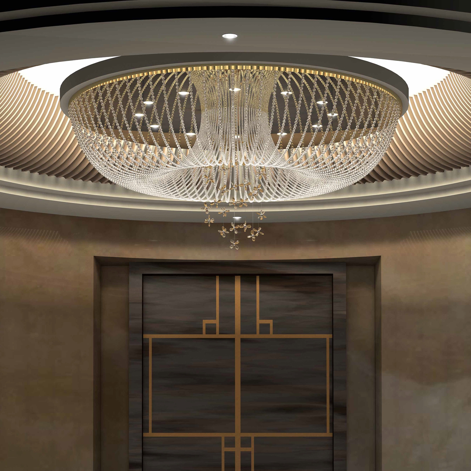Mostra il prodotto Bespoke Chandelier "Jeddah" del produttore Windfall