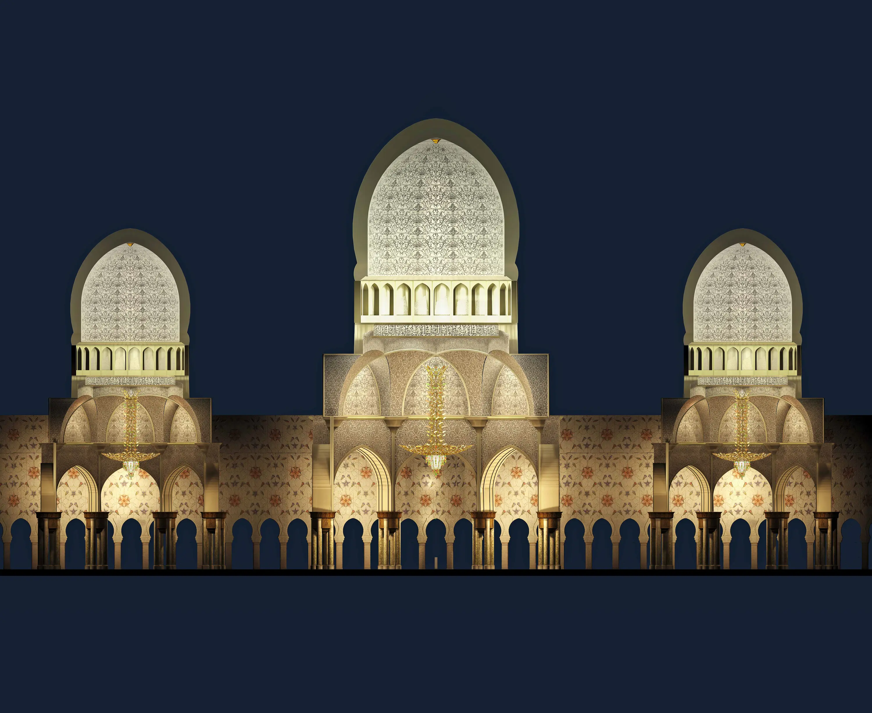 Windfall - Bespoke Chandelier "Sheikh Zayed Grand Mosque"