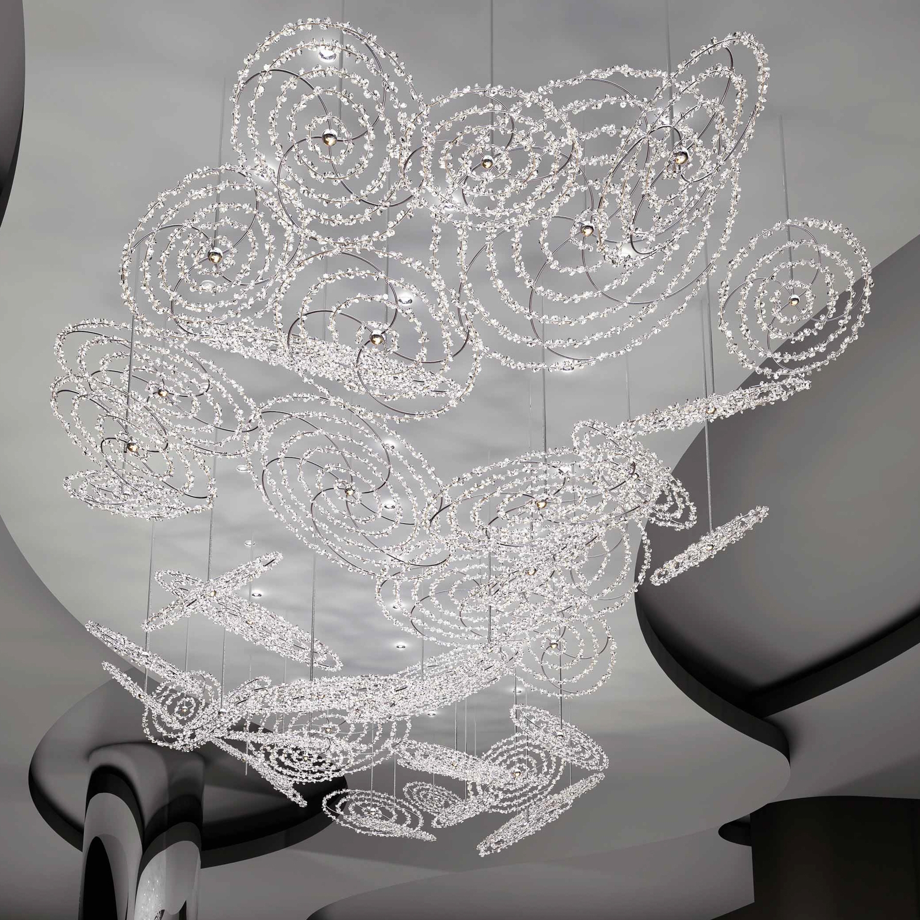 Display product Bespoke Chandelier "Reef" from manufacturer Windfall
