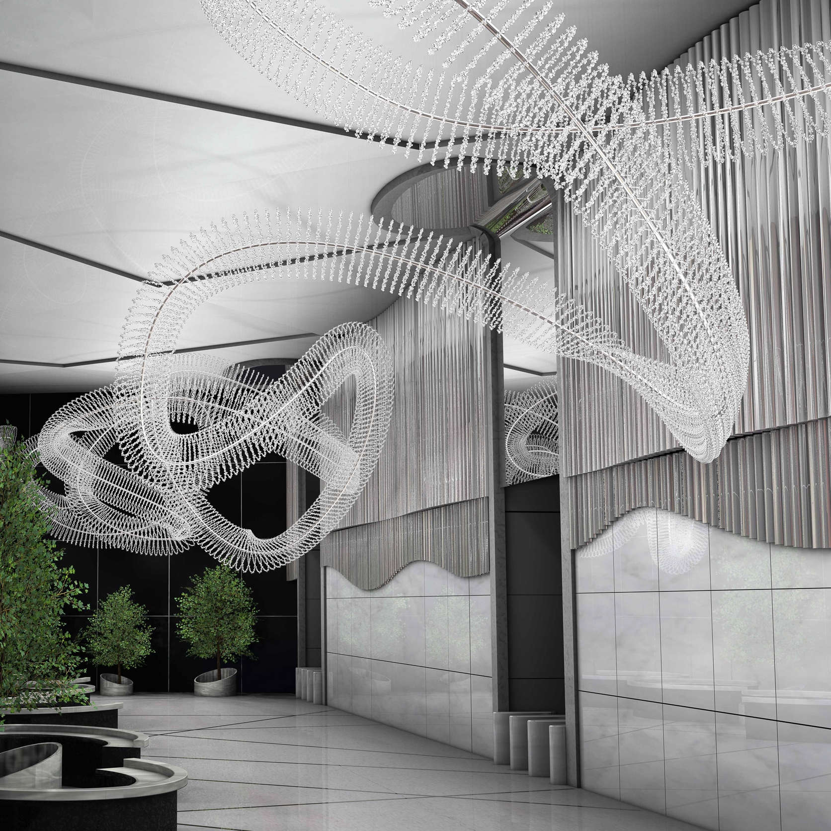 Produkt Bespoke Chandelier "Ribbon" des Herstellers Windfall anzeigen