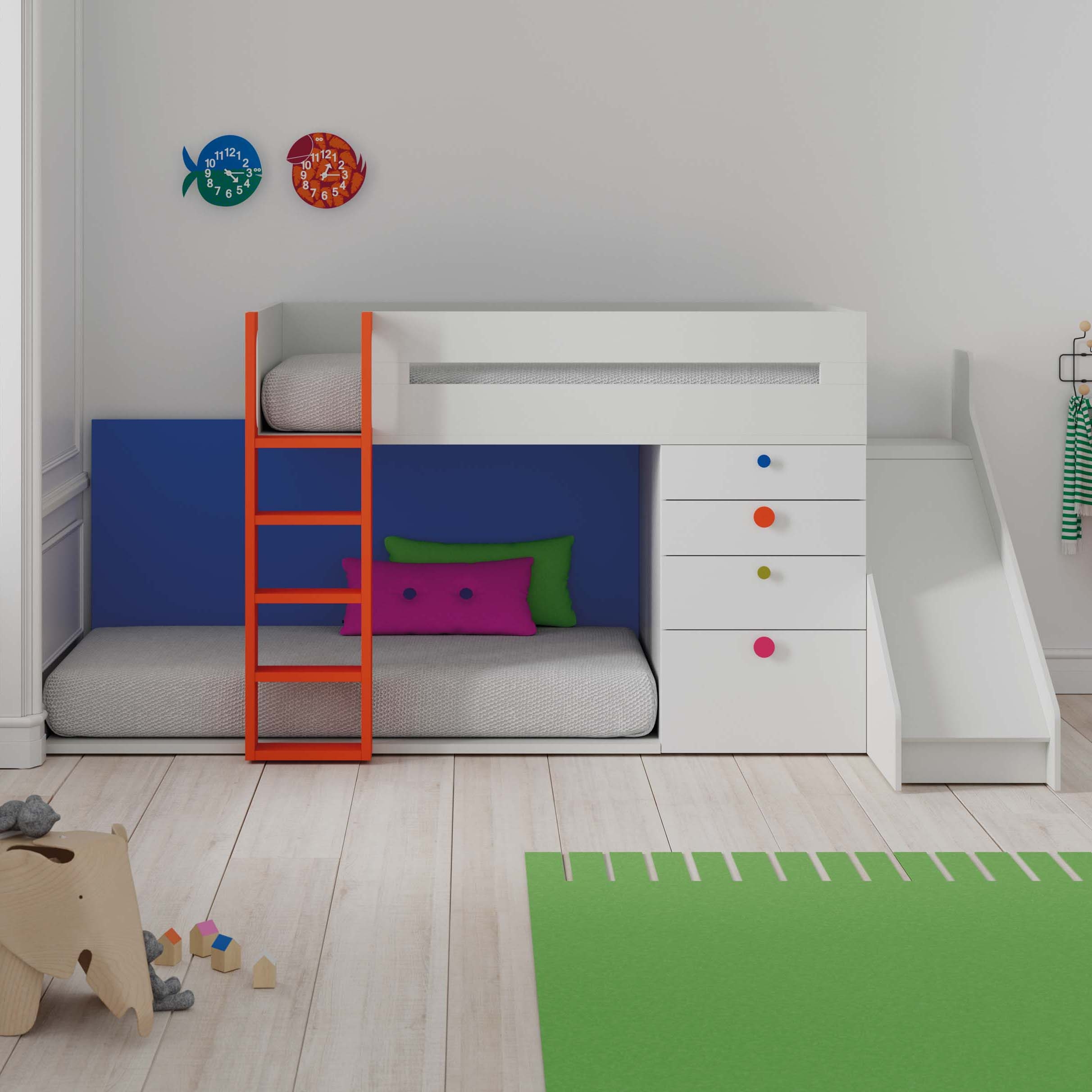 Afficher le produit Train bunk bed 13 du fabricant JJP Muebles