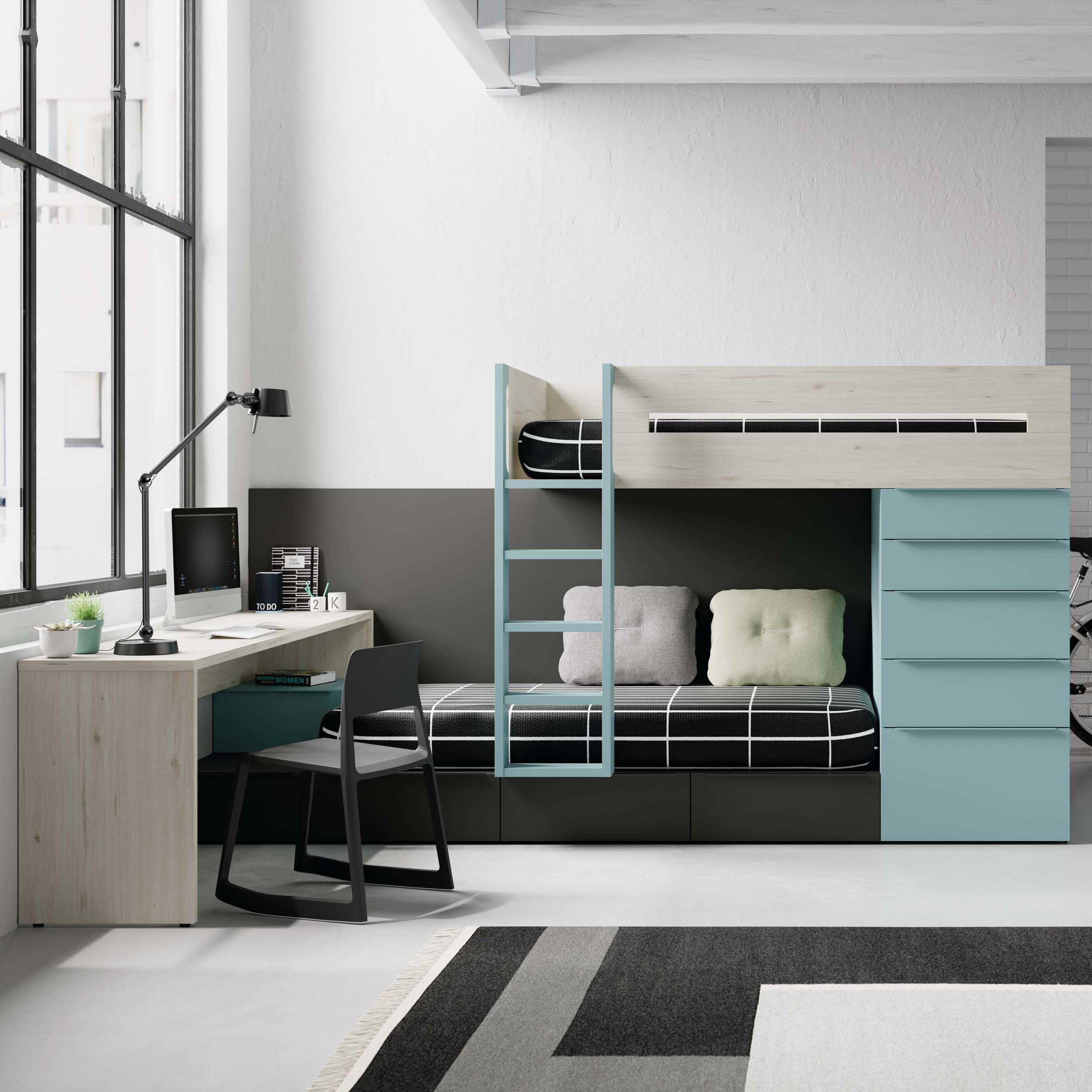 Afficher le produit Train bunk bed 18 du fabricant JJP Muebles