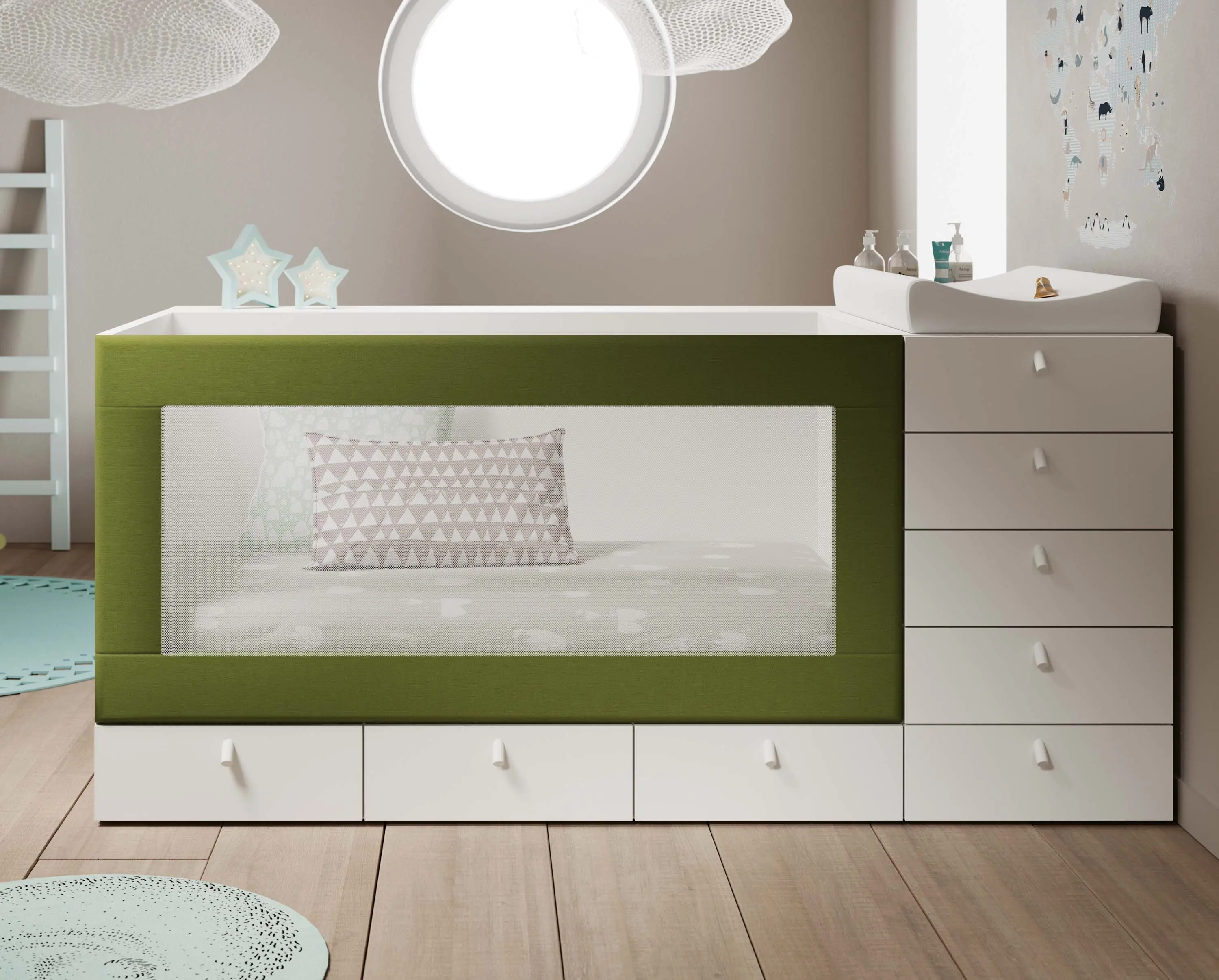 JJP Muebles - Convertible Crib Cube