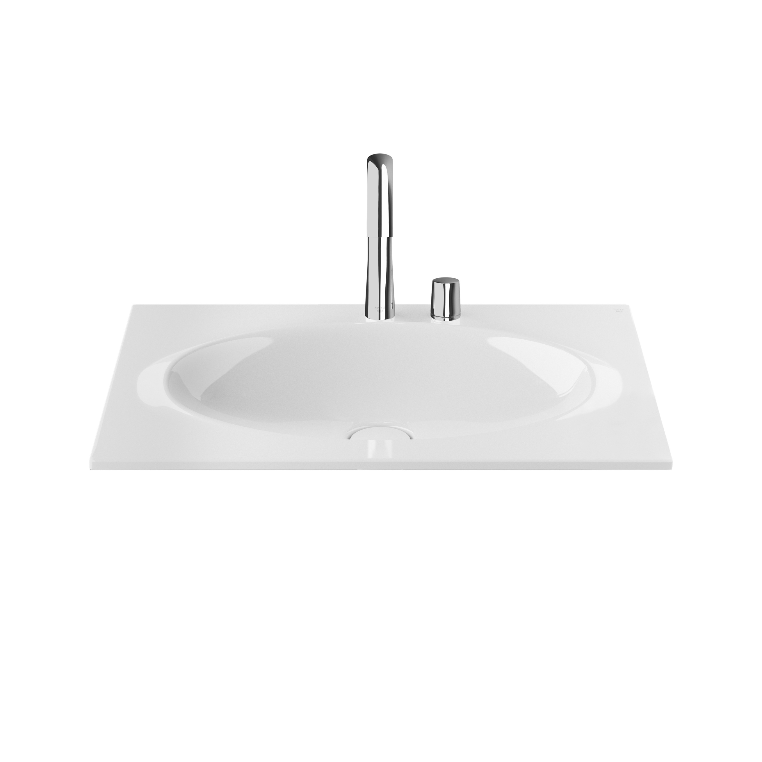 LAVABOS | Lavabo de encimera 770 mm | Glossy White