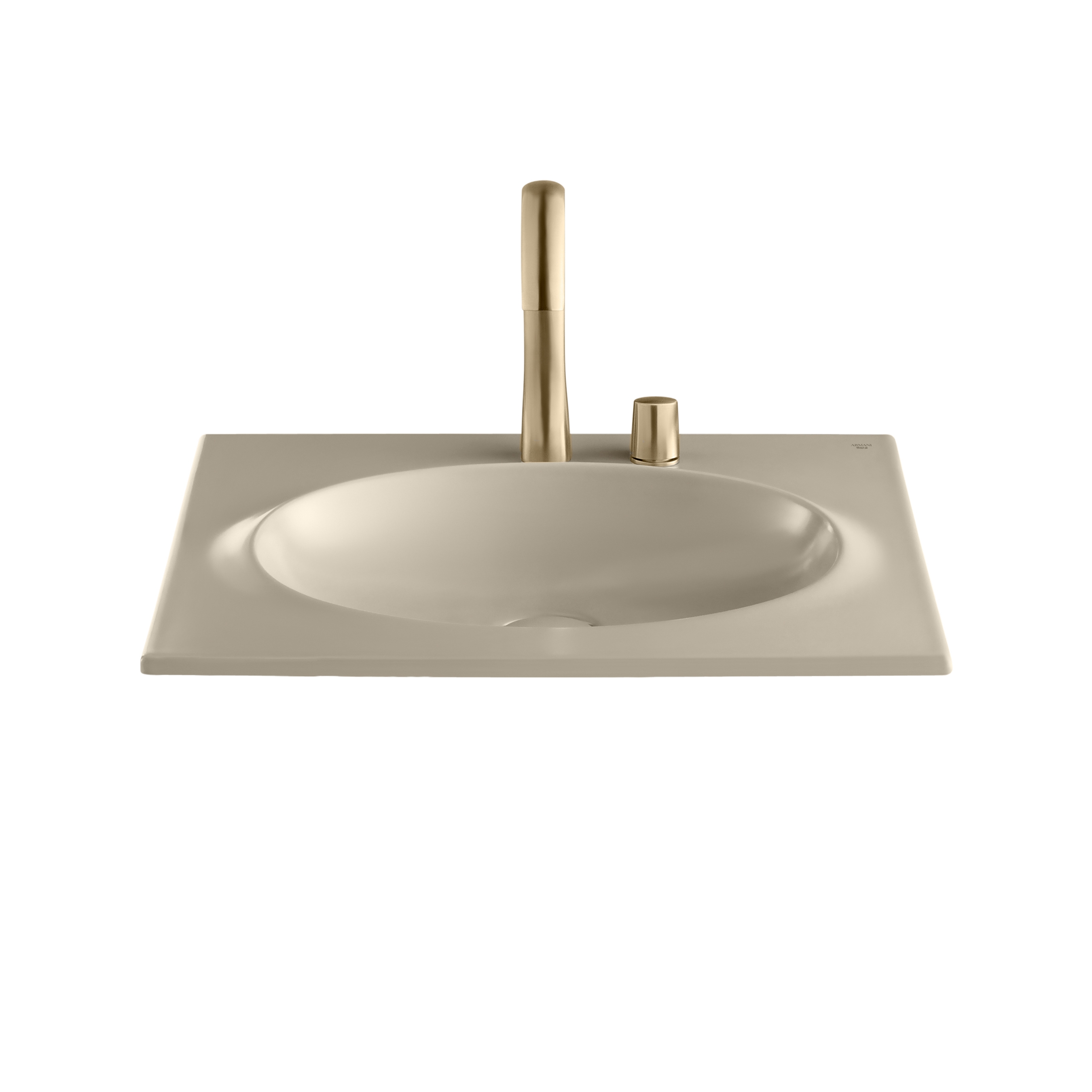 BASINS | Coutertop Washbasin 650 mm | Greige