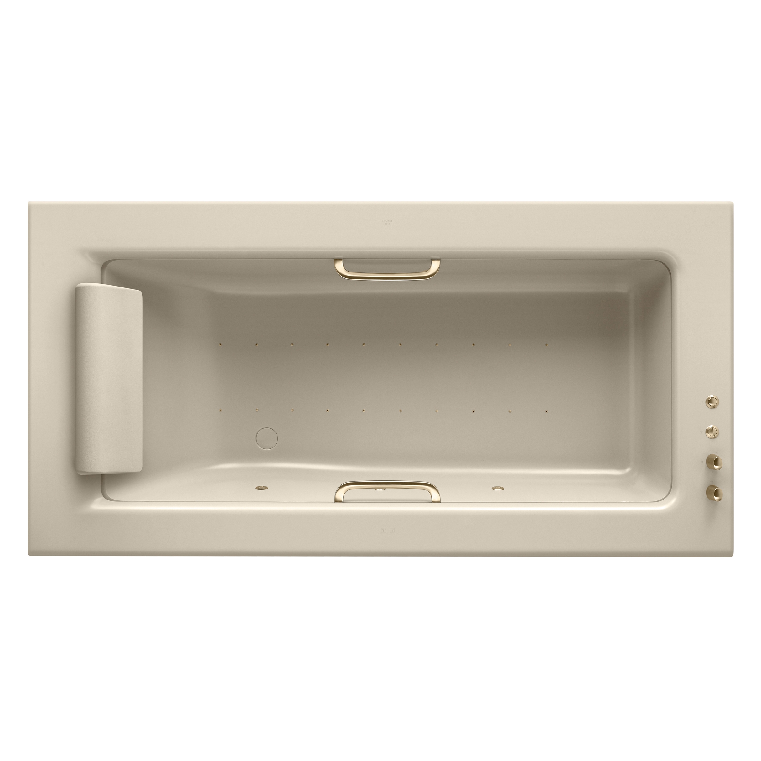 BATHS | Built-in bathtub 2145 x 1100 mm with Soft-Air massage | Greige