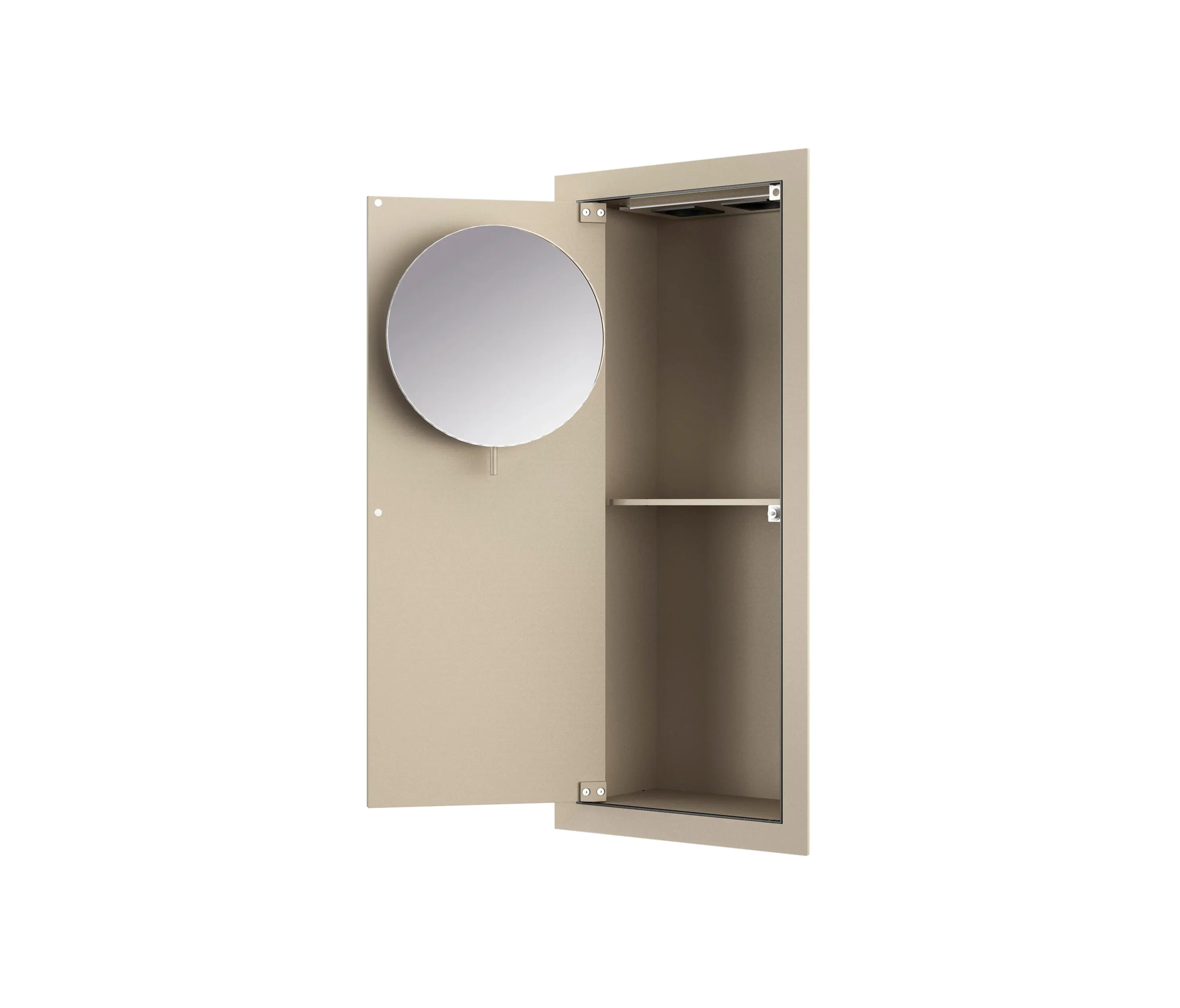 Armani Roca - FURNITURE | Built-in cabinet with magnifying mirror | Greige
