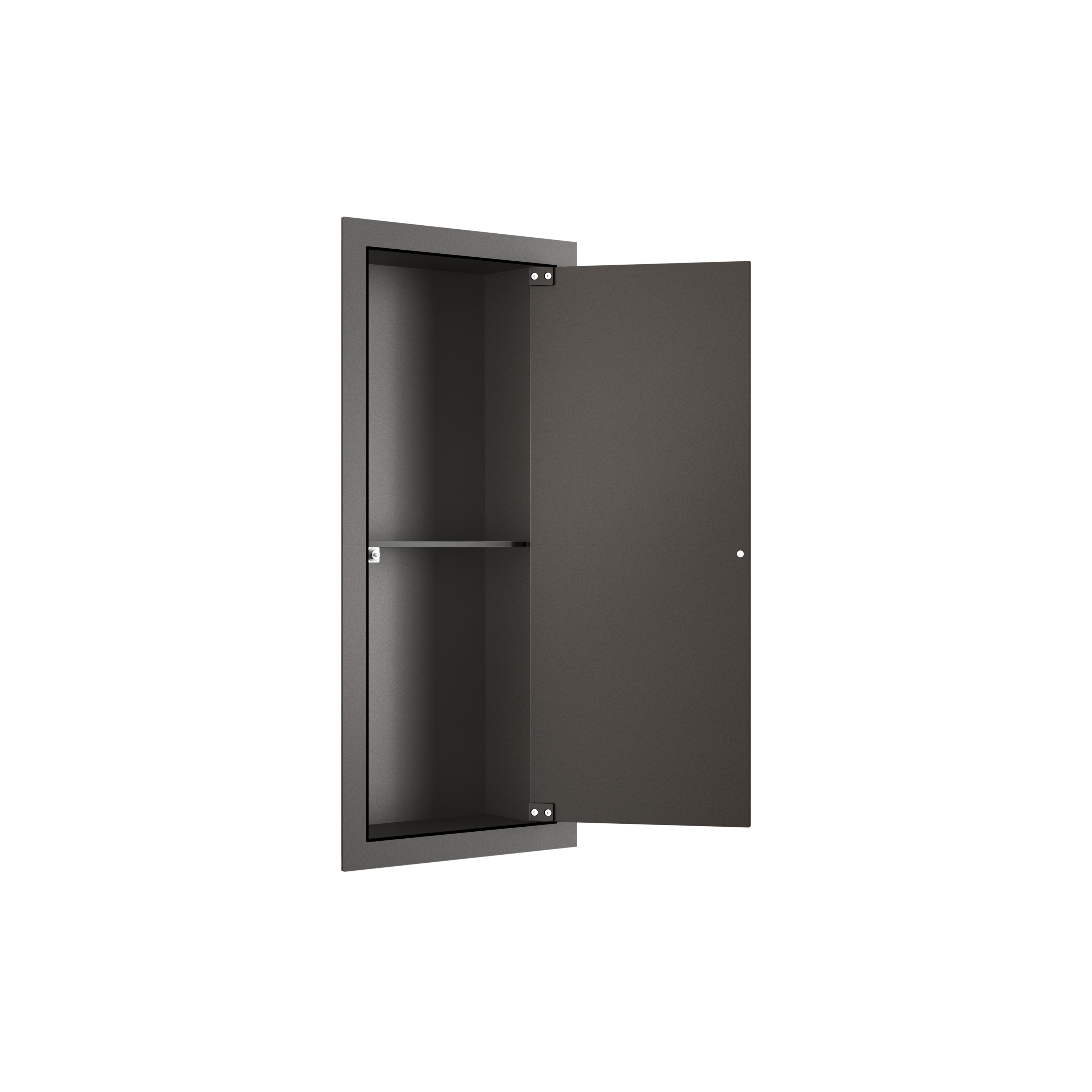 MUEBLES DE BAÑO | Armario empotrado vertical con repisa | Nero
