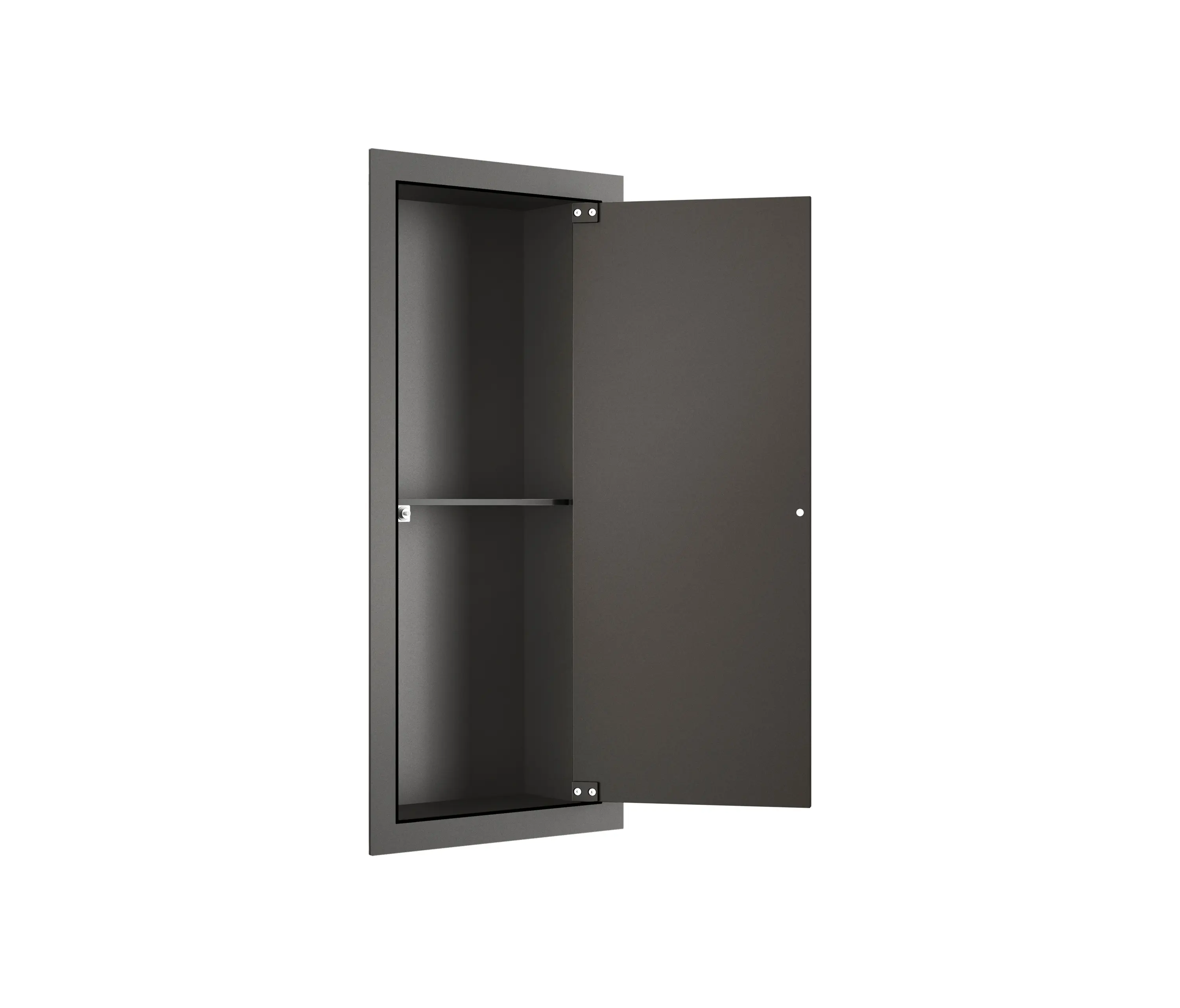 Armani Roca - FURNITURE | Built-in vertical cabinet with shelf | Nero