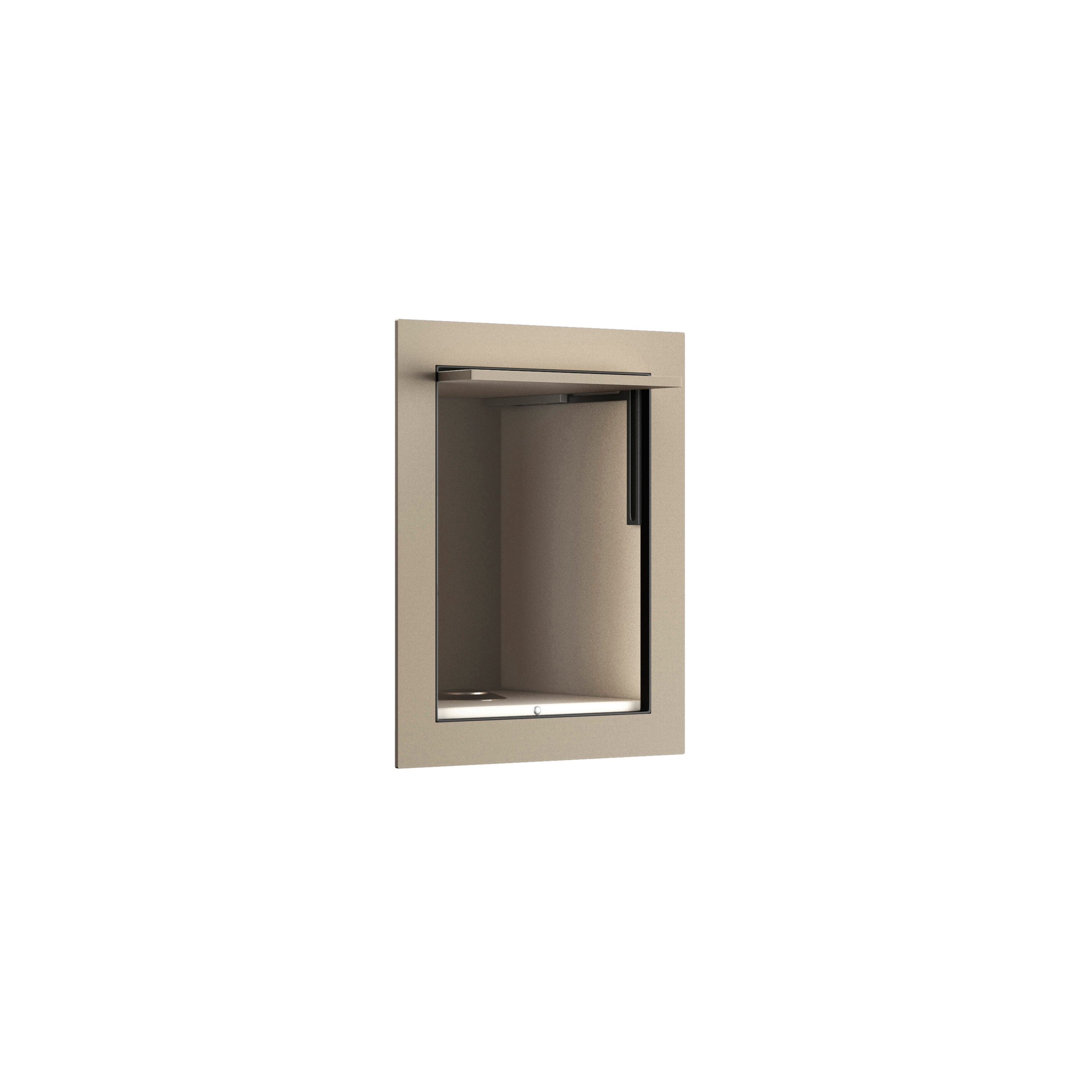Display product FURNITURE | Built-in cabinet for retractable shower jet for intimate hygiene or toilet-jet for WC cleaning. | Greige from manufacturer Armani Roca