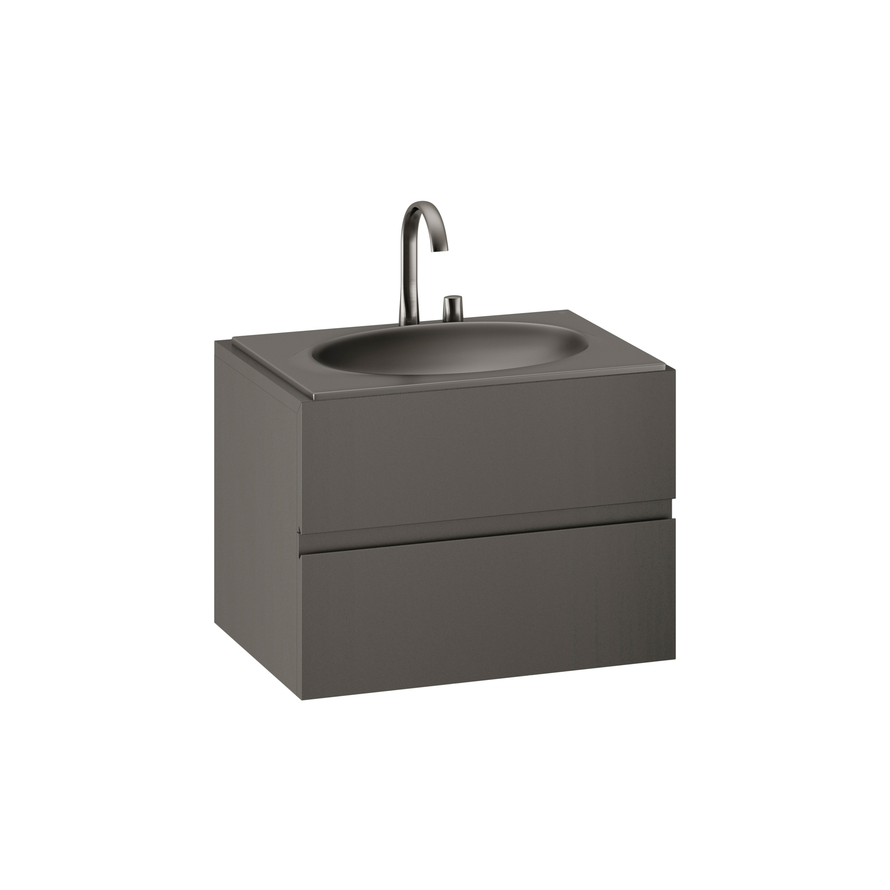 Produkt FURNITURE | 820 mm Furniture with upper and lower drawer for single 770 mm countertop washbasin | Nero des Herstellers Armani Roca anzeigen