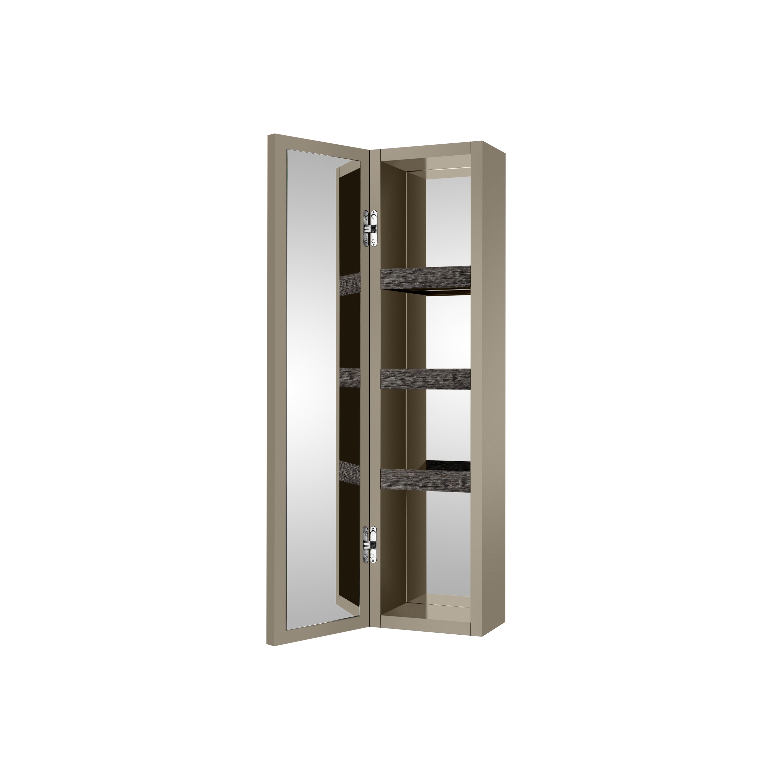 Mostrar el producto MUEBLES DE BAÑO | Mueble mural de una puerta de apertura de 180º | Greige del fabricante Armani Roca