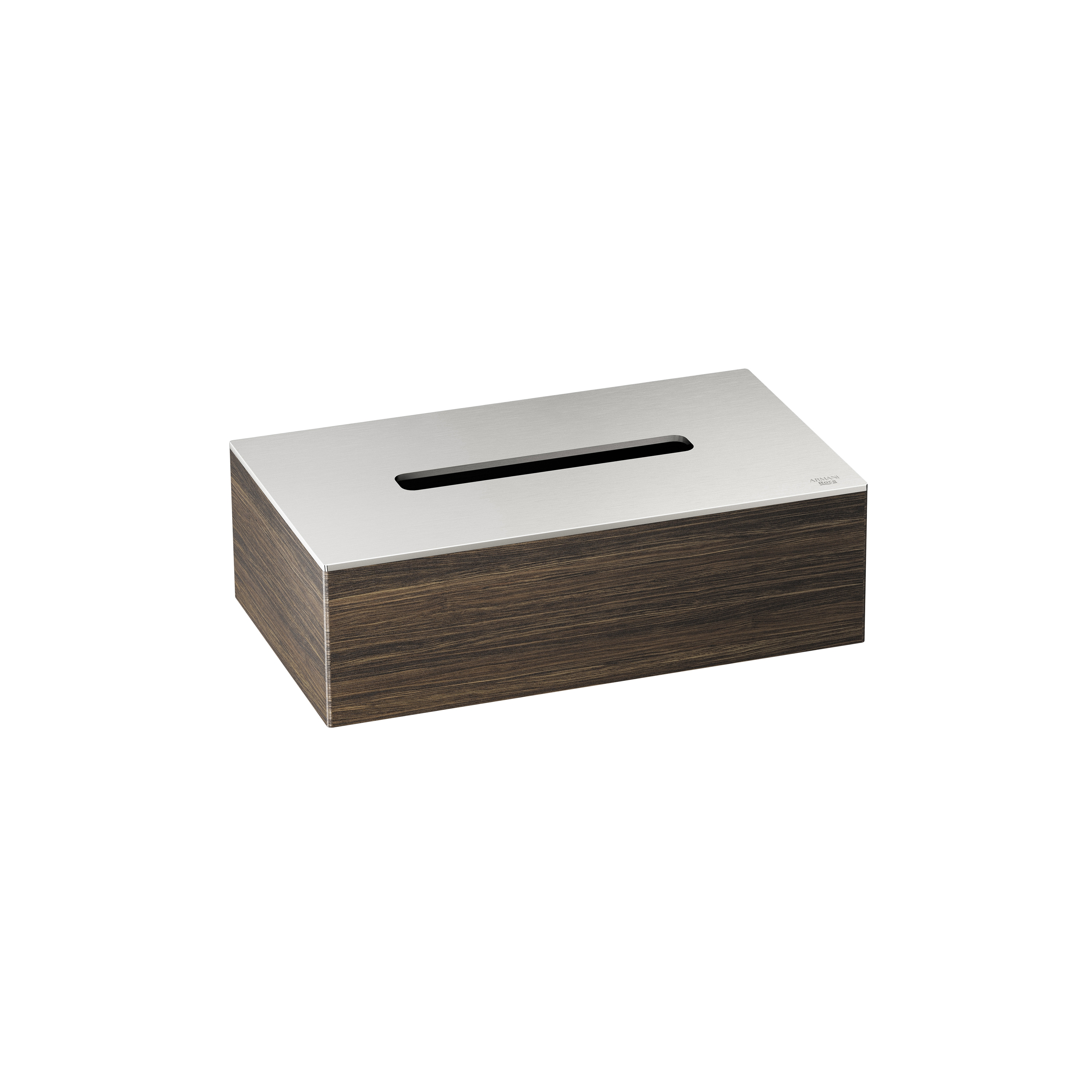 Display product ACCESSORIES | Tissue box holder | Brushed Steel from manufacturer Armani Roca