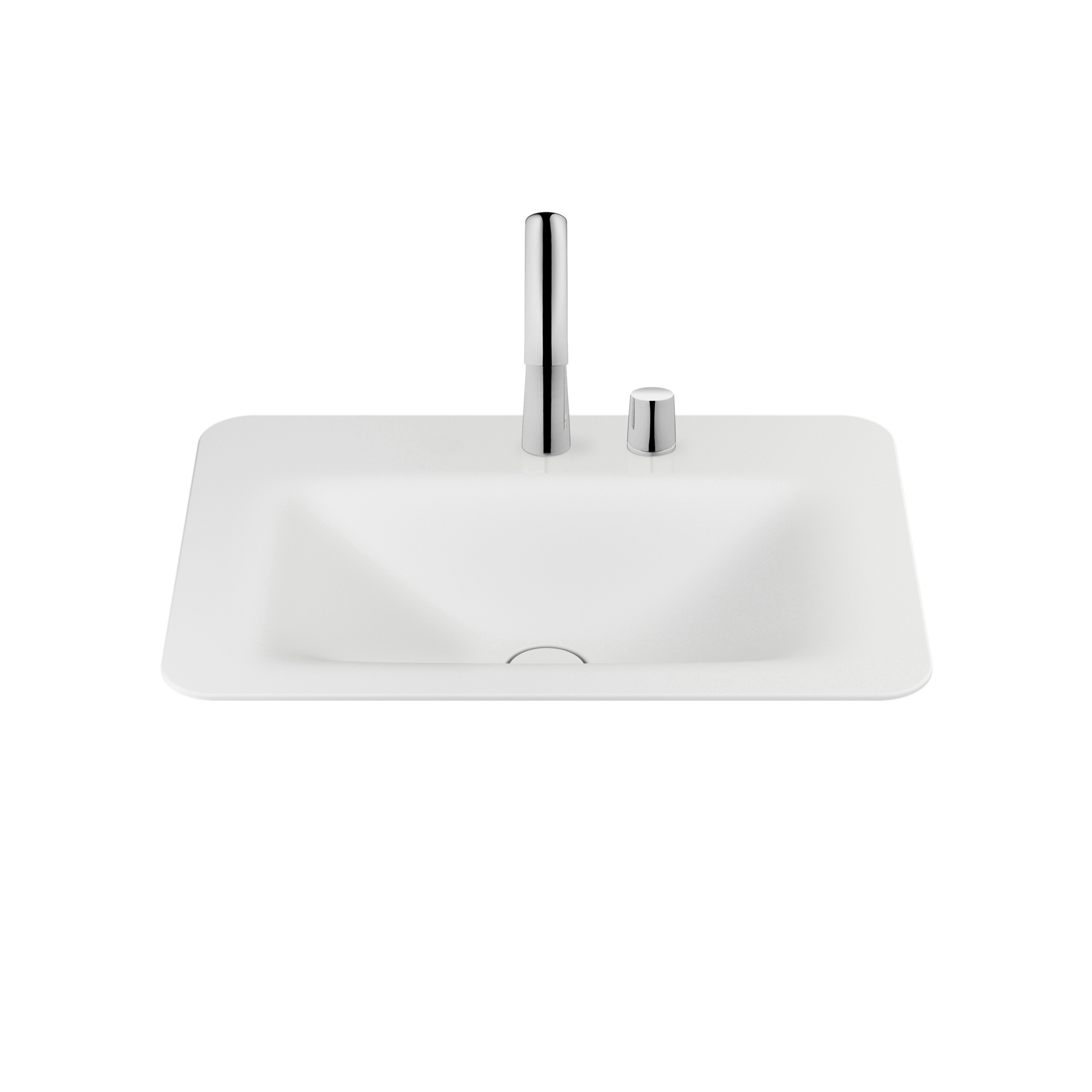 Display product BASINS | 660 mm countertop washbasin for 2-hole basin mixer | Off White from manufacturer Armani Roca