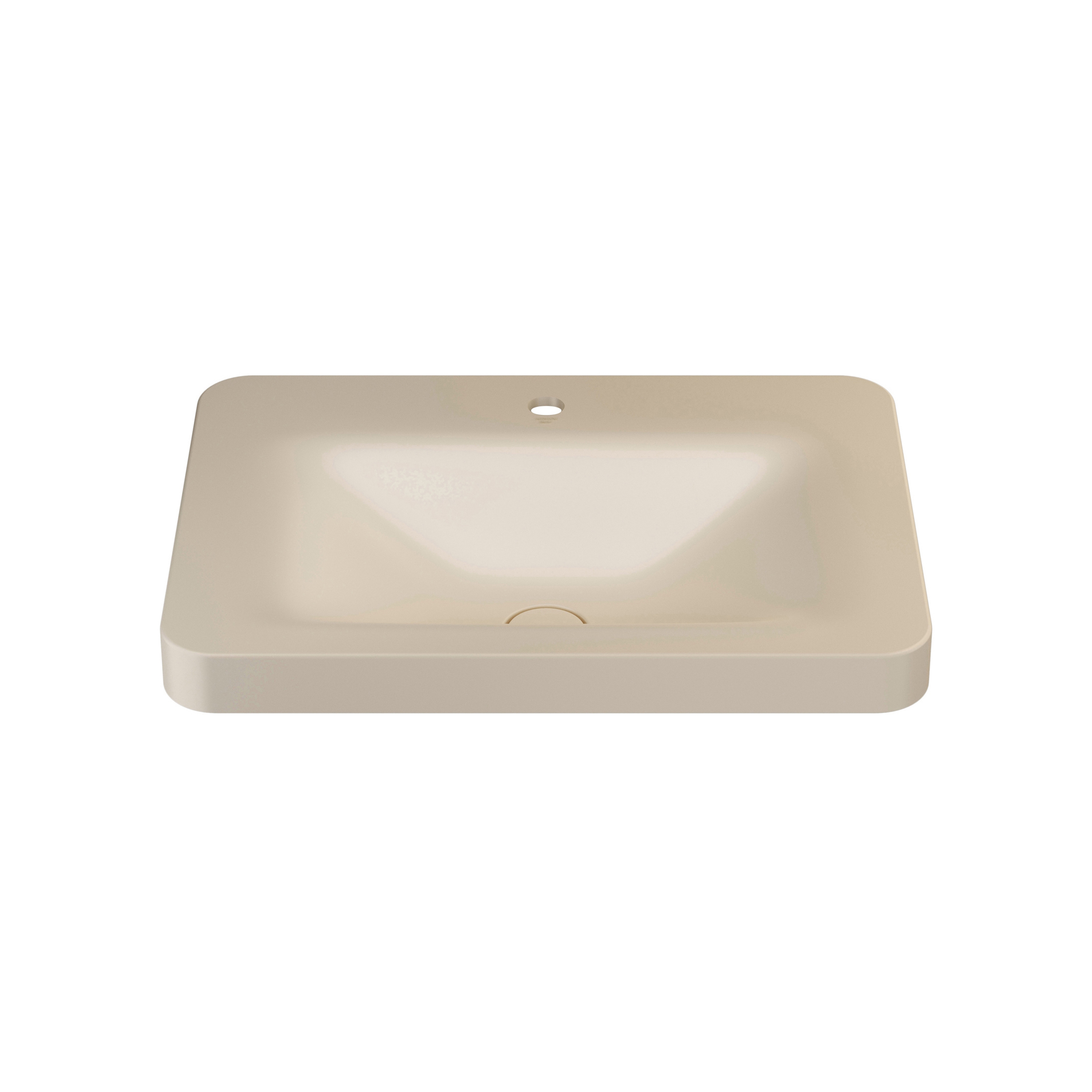BASINS | 660 mm over countertop washbasin for 1-hole basin mixer | Greige