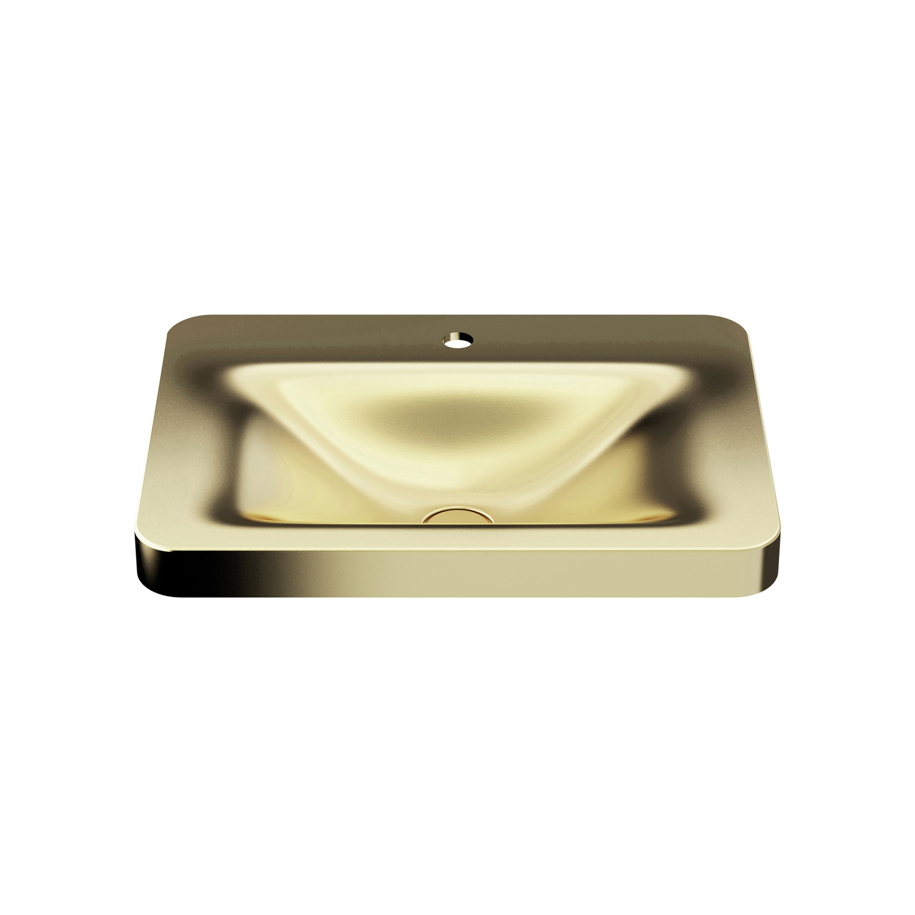 Display product BASINS | 660 mm over countertop washbasin for 1-hole basin mixer | Matt Gold from manufacturer Armani Roca