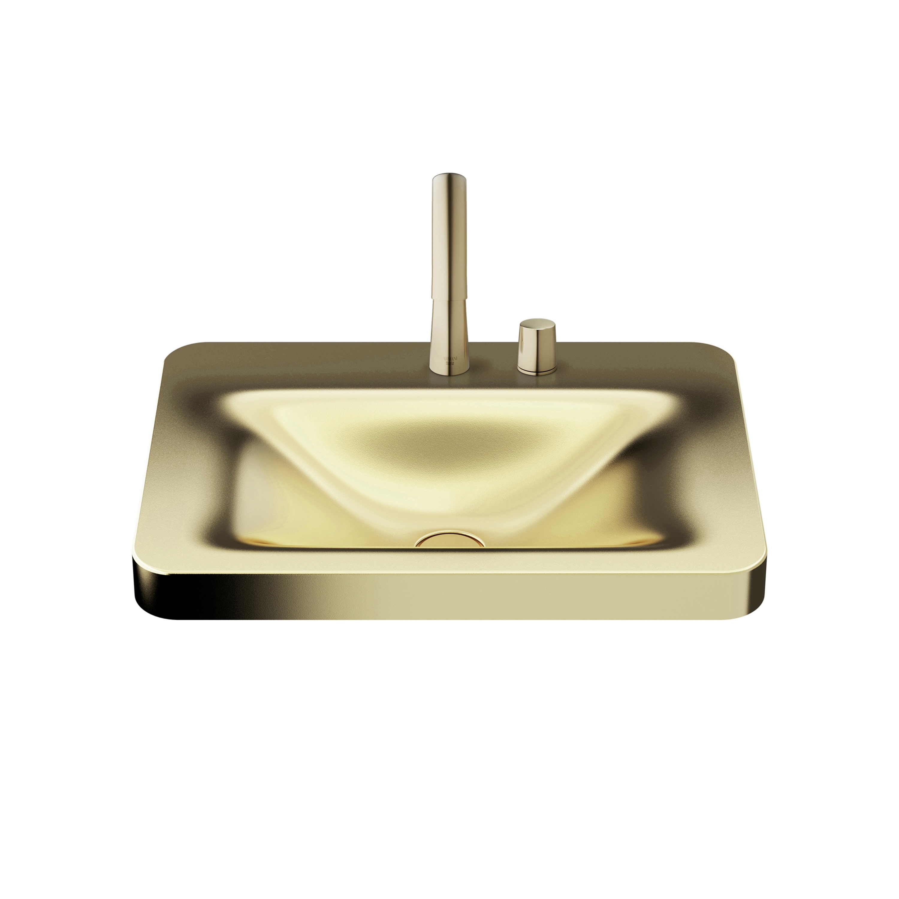 Vertoon produk BASINS | 660 mm over countertop washbasin for 2-hole basin mixer | Matt Gold van vervaardiger Armani Roca