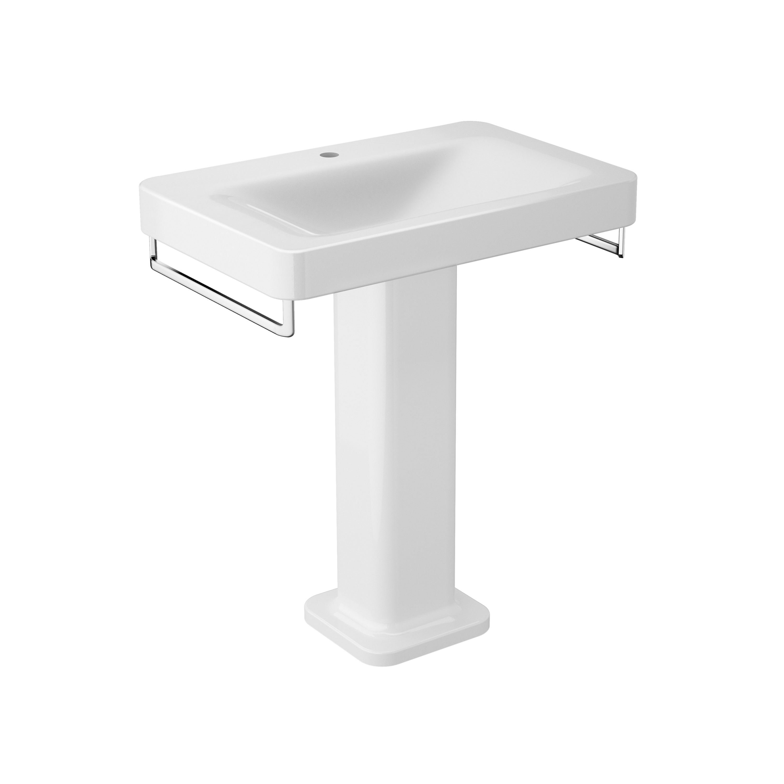 Produkt BASINS | 750 mm wall-hung or pedestal washbasin for 1-hole basin mixer | Glossy White des Herstellers Armani Roca anzeigen