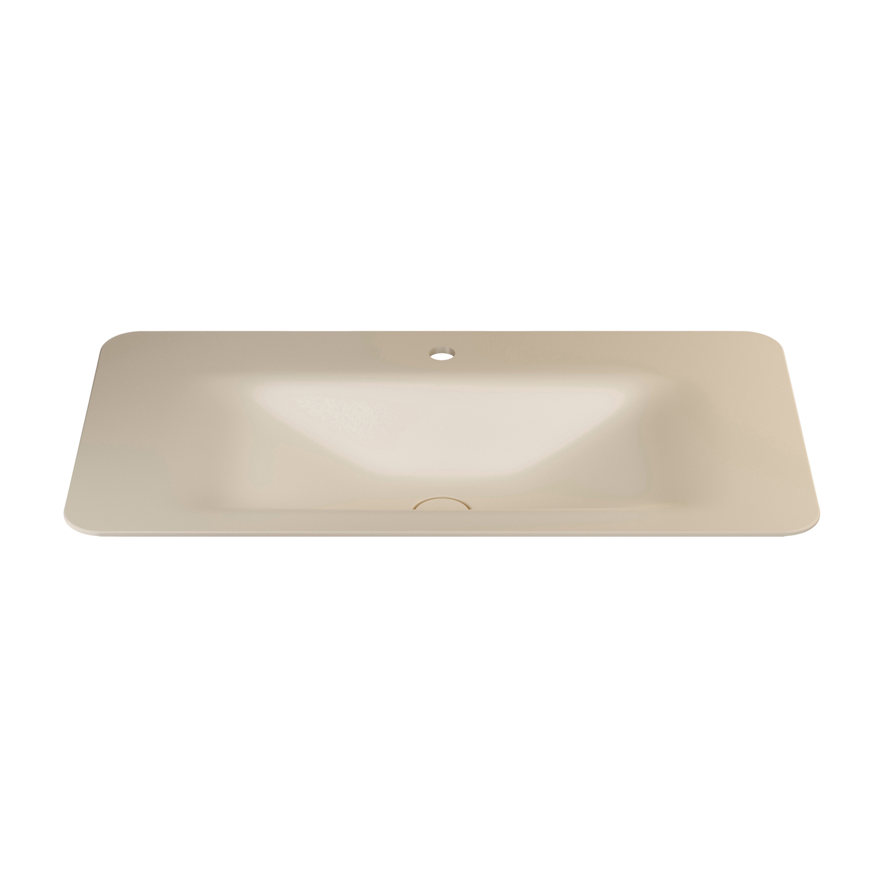 BASINS | 900 mm countertop washbasin for 1-hole basin mixer0 | Greige