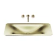 LAVABOS | Lavabo de encimera 900 mm para grifería mural
Shagreen Matt Gold