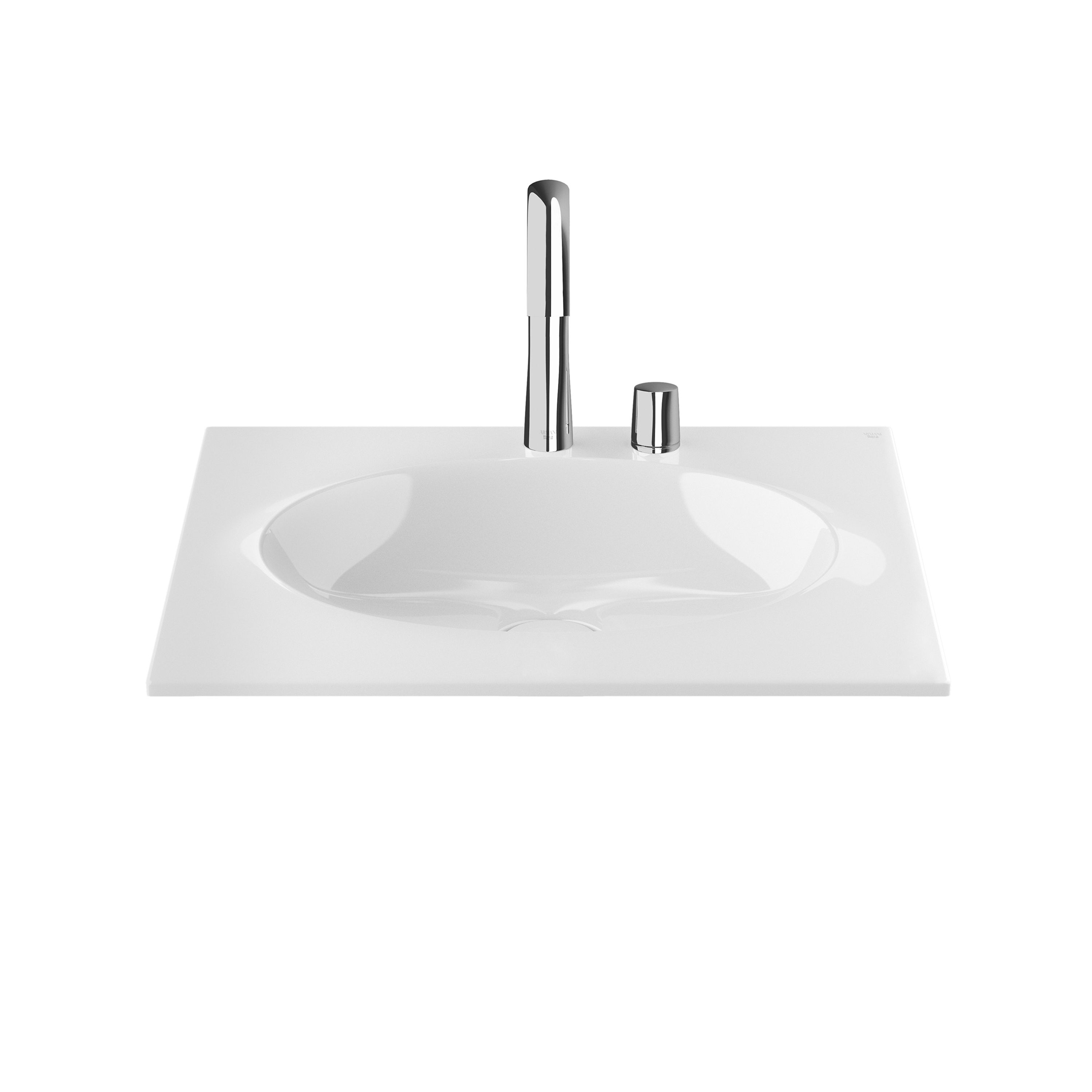 Display product BASINS | Coutertop Washbasin 650 mm | Glossy White from manufacturer Armani Roca